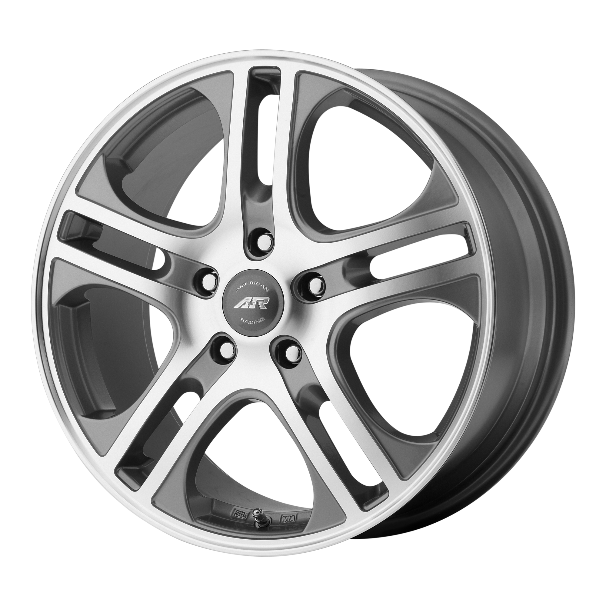 American Racing 15"x6.5" Non-Chrome Dark Silver with Machined Face Custom Wheel ARSWCWAR88756542440