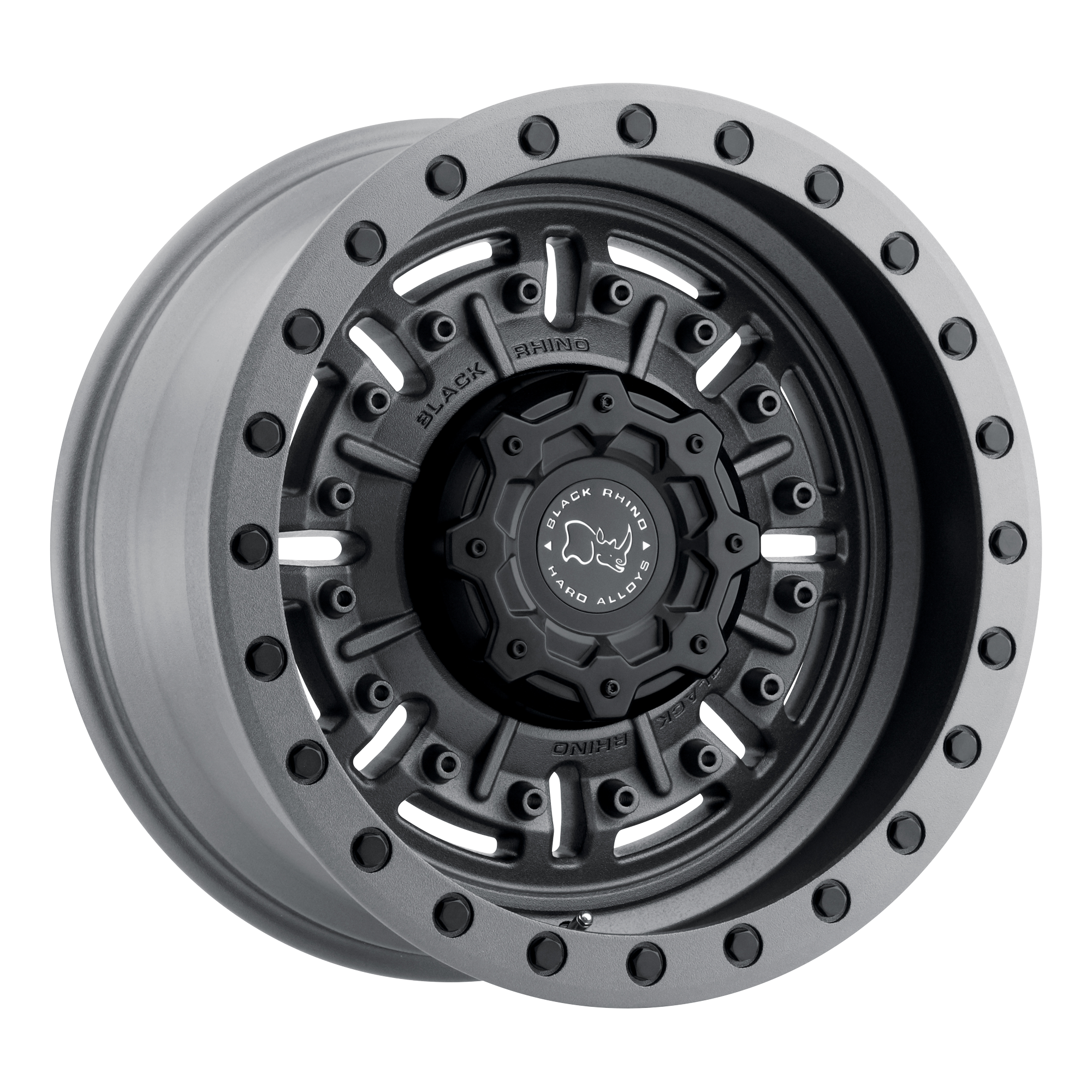 Black Rhino 20"x9.5" Non-Chrome Textured Matte Gunmetal Custom Wheel ARSWCW2095ABR126120G67