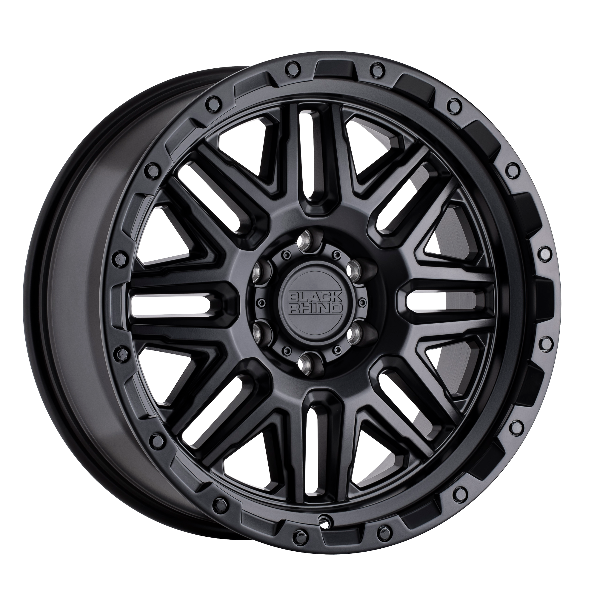 Black Rhino 20"x9" Non-Chrome Matte Black with Black Bolts Custom Wheel ARSWCW2090ALA86140M12