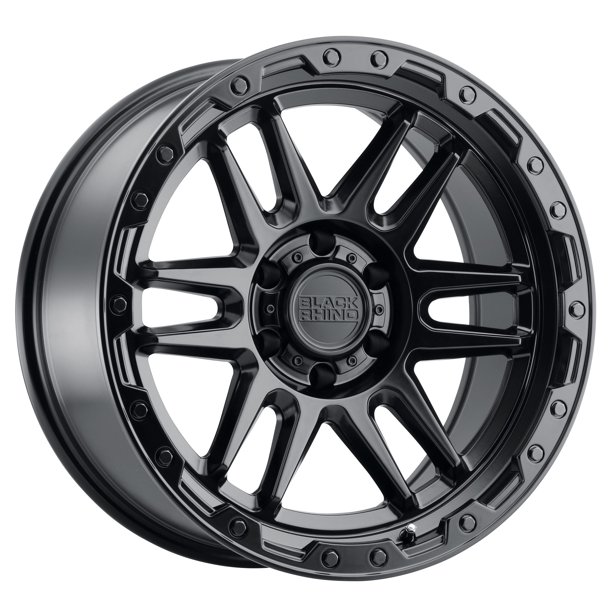 Black Rhino 18"x9" Non-Chrome Matte Black with Black Bolts Custom Wheel ARSWCW1890APC125150M10