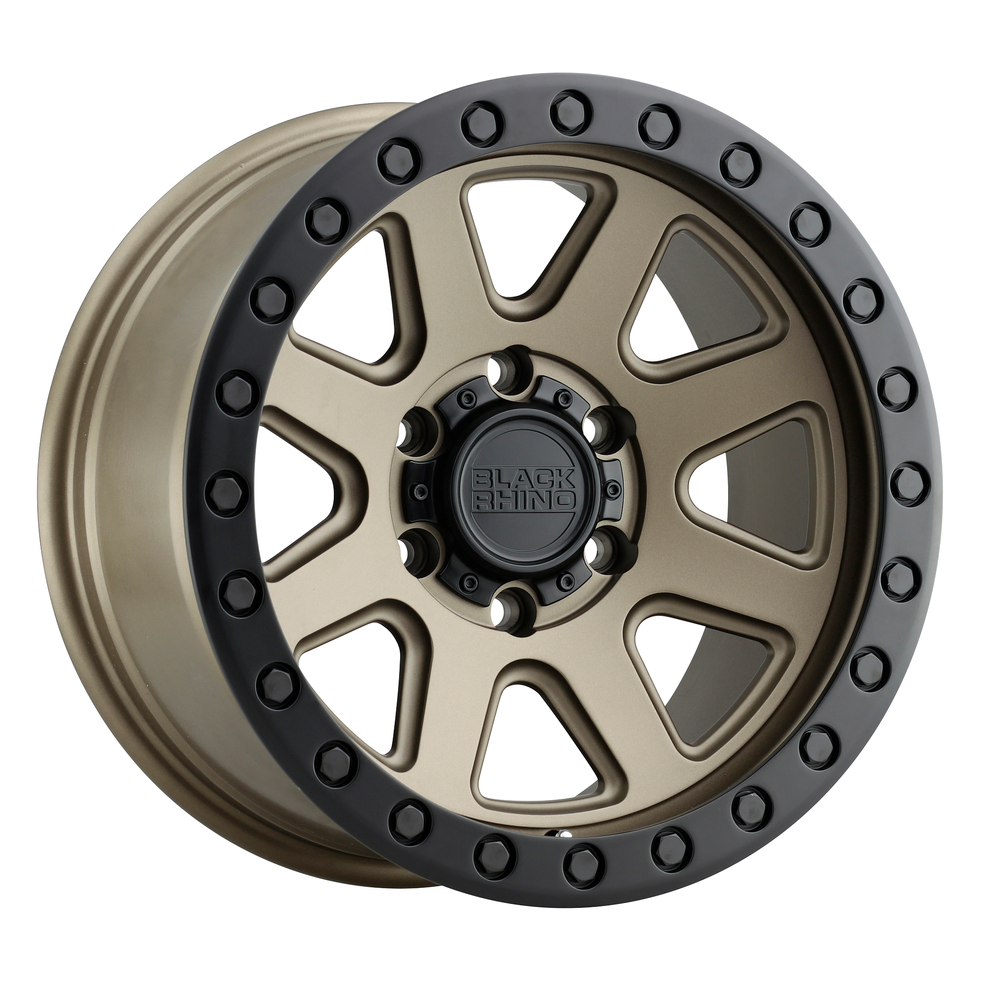 Black Rhino 17"x8.5" Non-Chrome Matte Bronze With Black Ring Custom Wheel ARSWCW1785BKR006135Z87