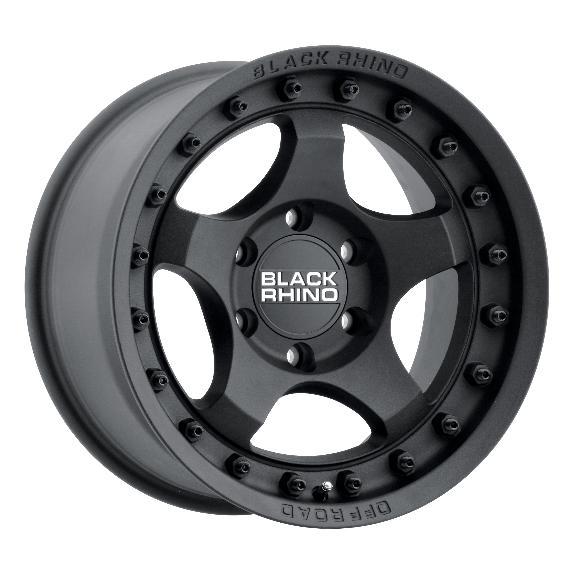 Black Rhino 16"x8" Non-Chrome Textured Black Custom Wheel ARSWCW1680BTM05127M71