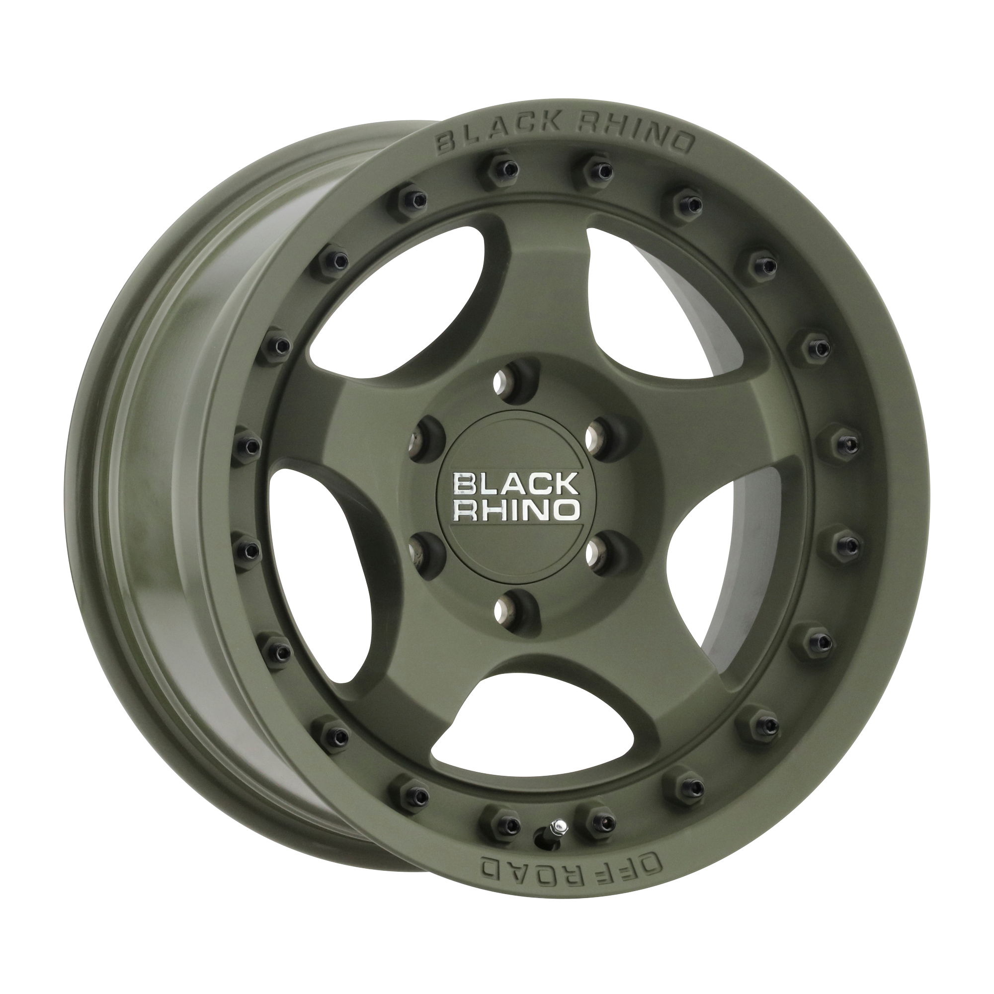 Black Rhino 17"x8.5" Non-Chrome Olive Drab Green Custom Wheel ARSWCW1785BTM06140N12