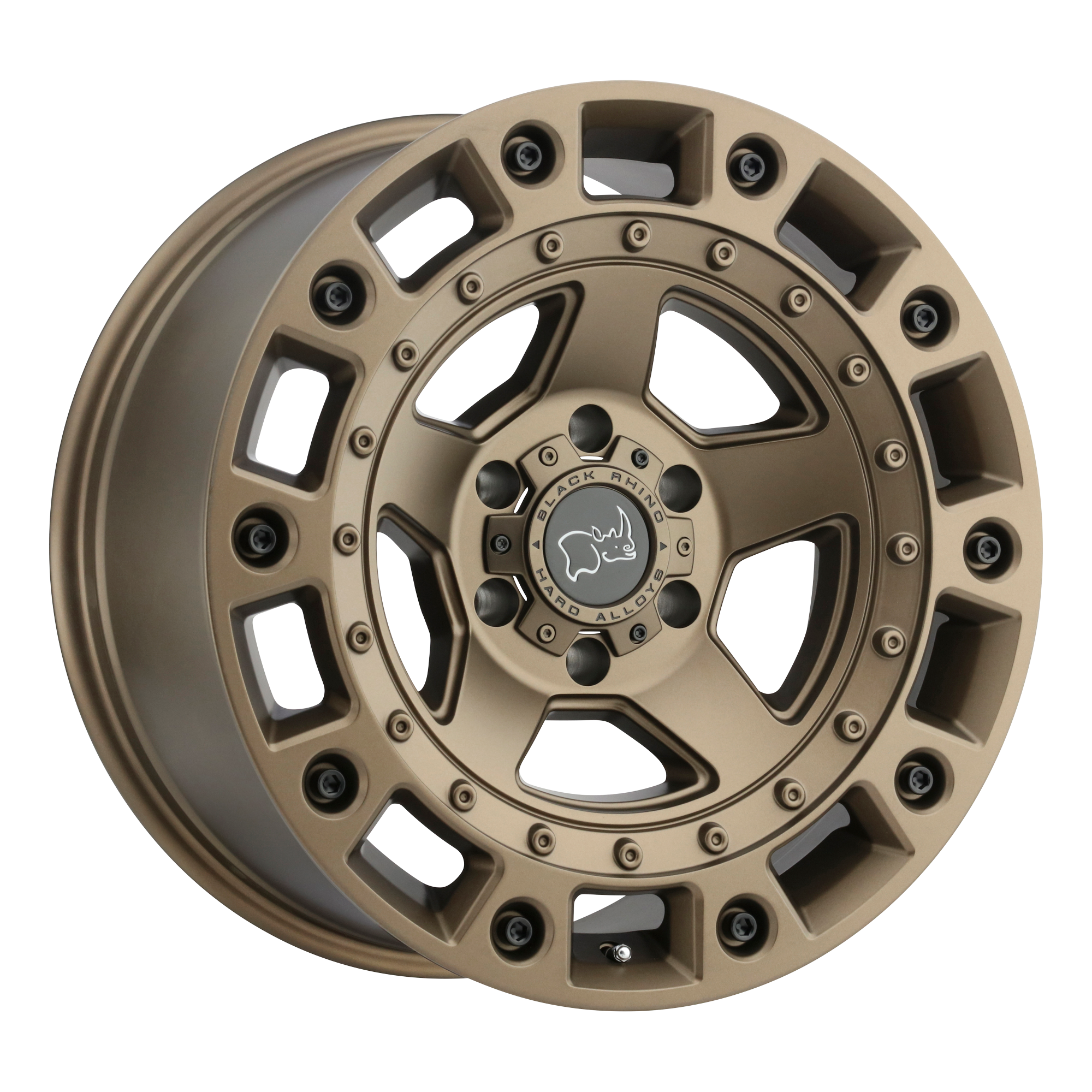 Black Rhino 20"x9.5" Non-Chrome Bronze with Black Bolts Custom Wheel ARSWCW2095CNC005140Z78