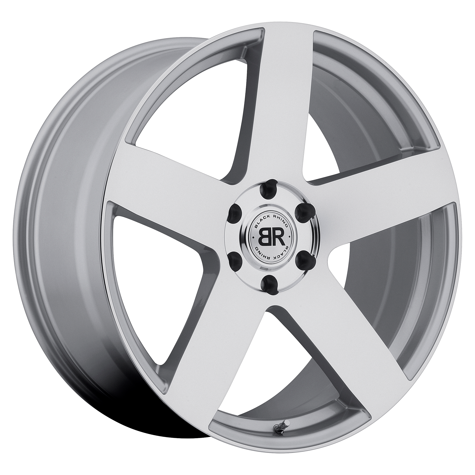 Black Rhino 22"x9.5" Non-Chrome Silver with MirrorCut Face Custom Wheel ARSWCW2295EVE305150S10