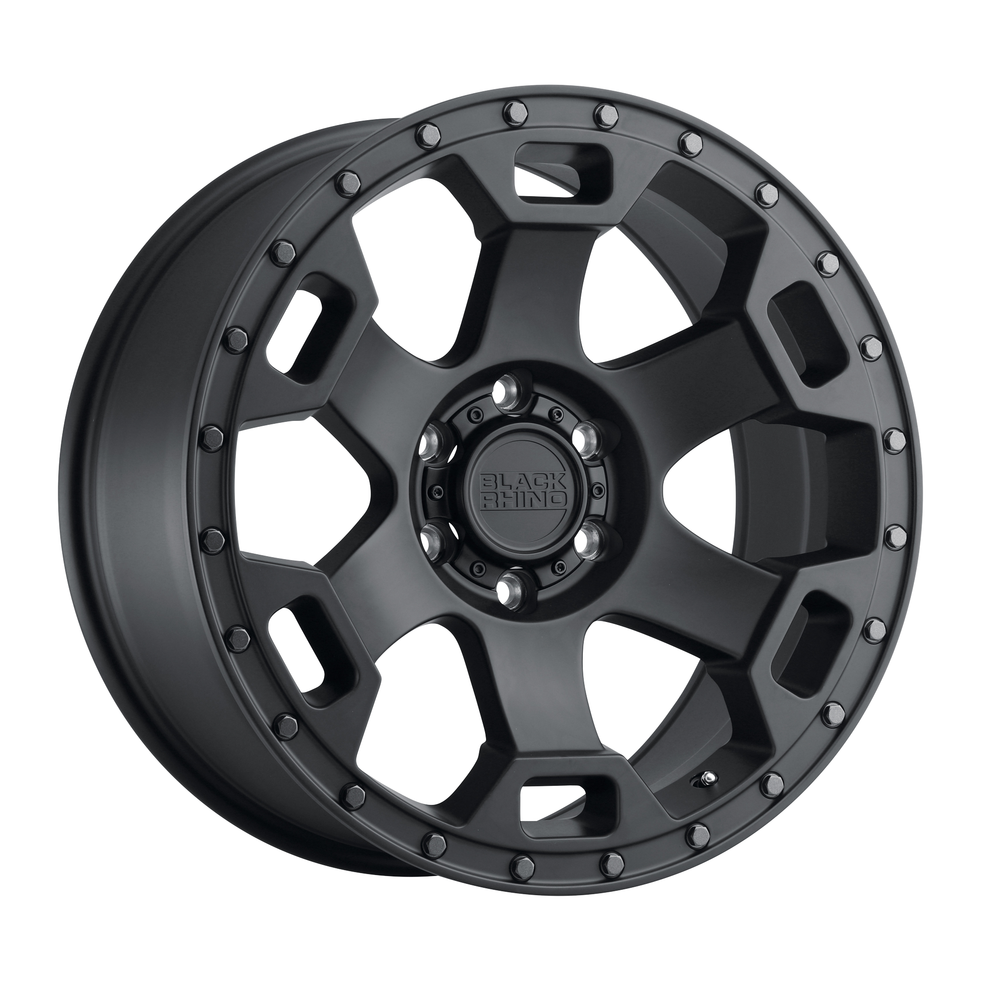 Black Rhino 20"x9" Non-Chrome Semi Gloss Black with Gunmetal Bolts Custom Wheel ARSWCW2090GLT126140M12