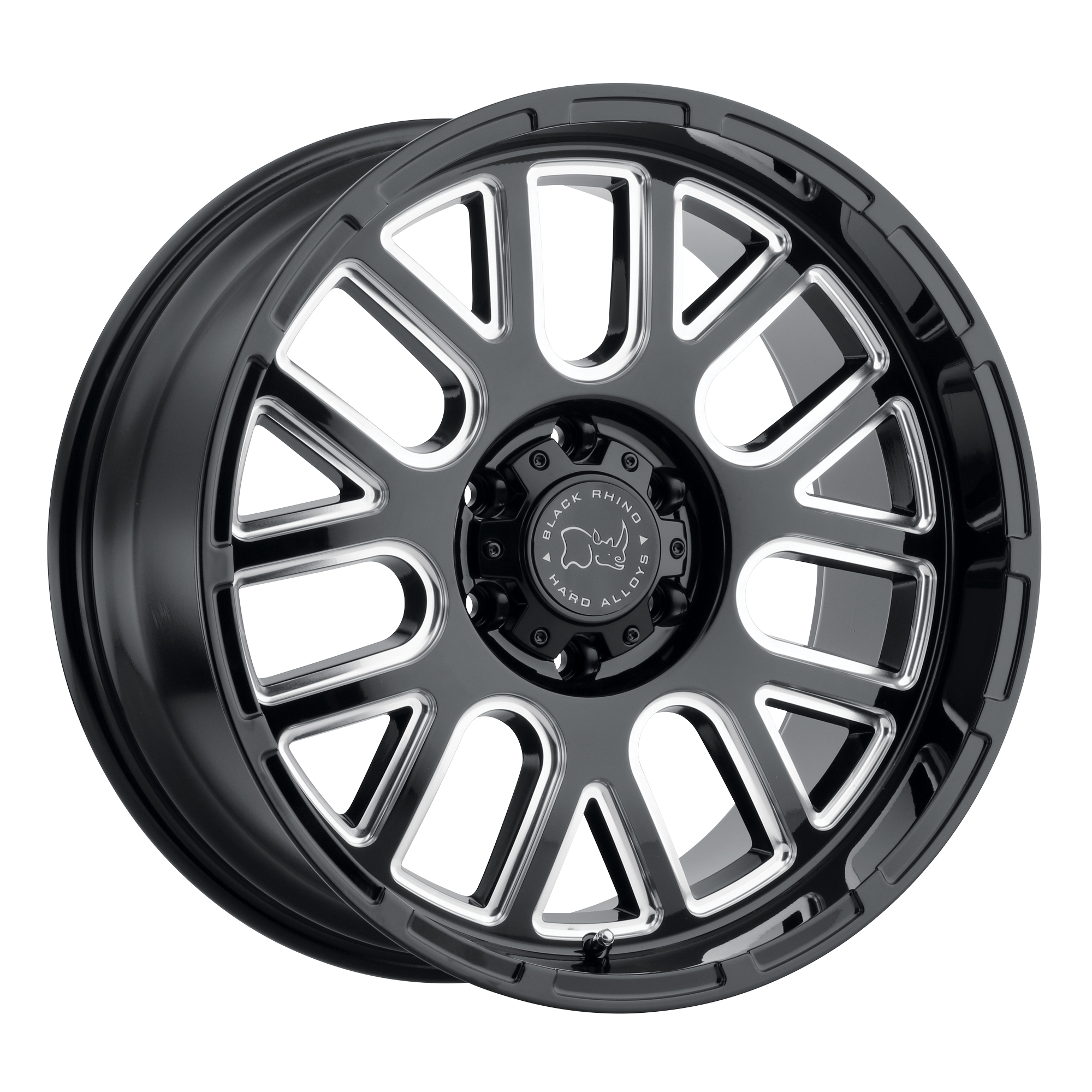 Black Rhino 18"x9.5" Non-Chrome Gloss Black With Milled Spokes Custom Wheel ARSWCW1895PIS85127B71