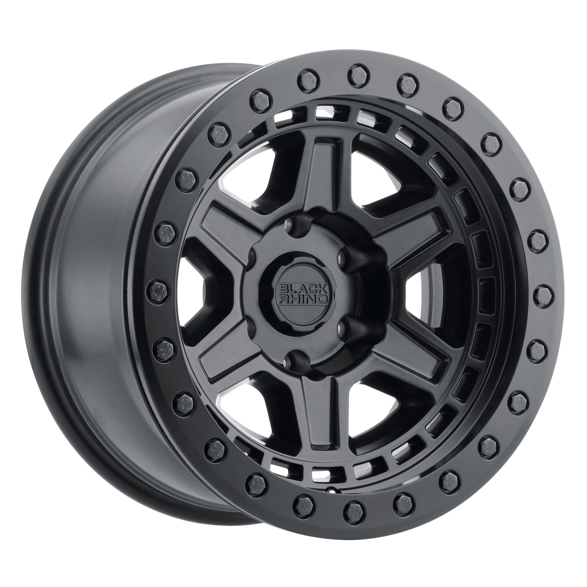 Black Rhino 17"x9" Non-Chrome Matte Black with Brass Bolts Custom Wheel ARSWCW1790REN85114M71