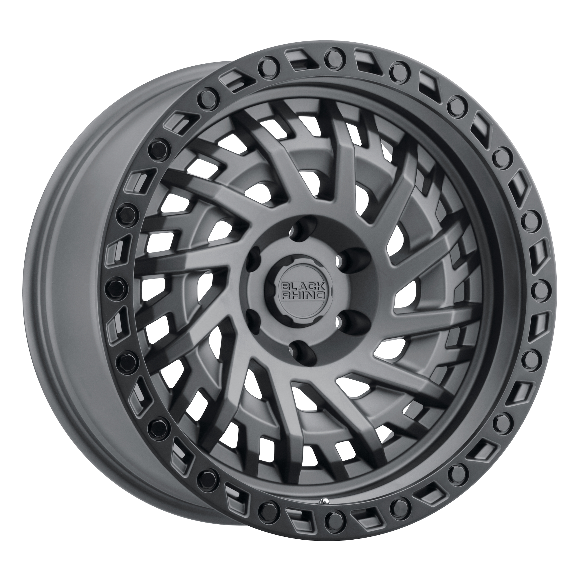 Black Rhino 17"x9" Non-Chrome Matte Gunmetal With Black Ring Custom Wheel ARSWCW1790SHD005127G71