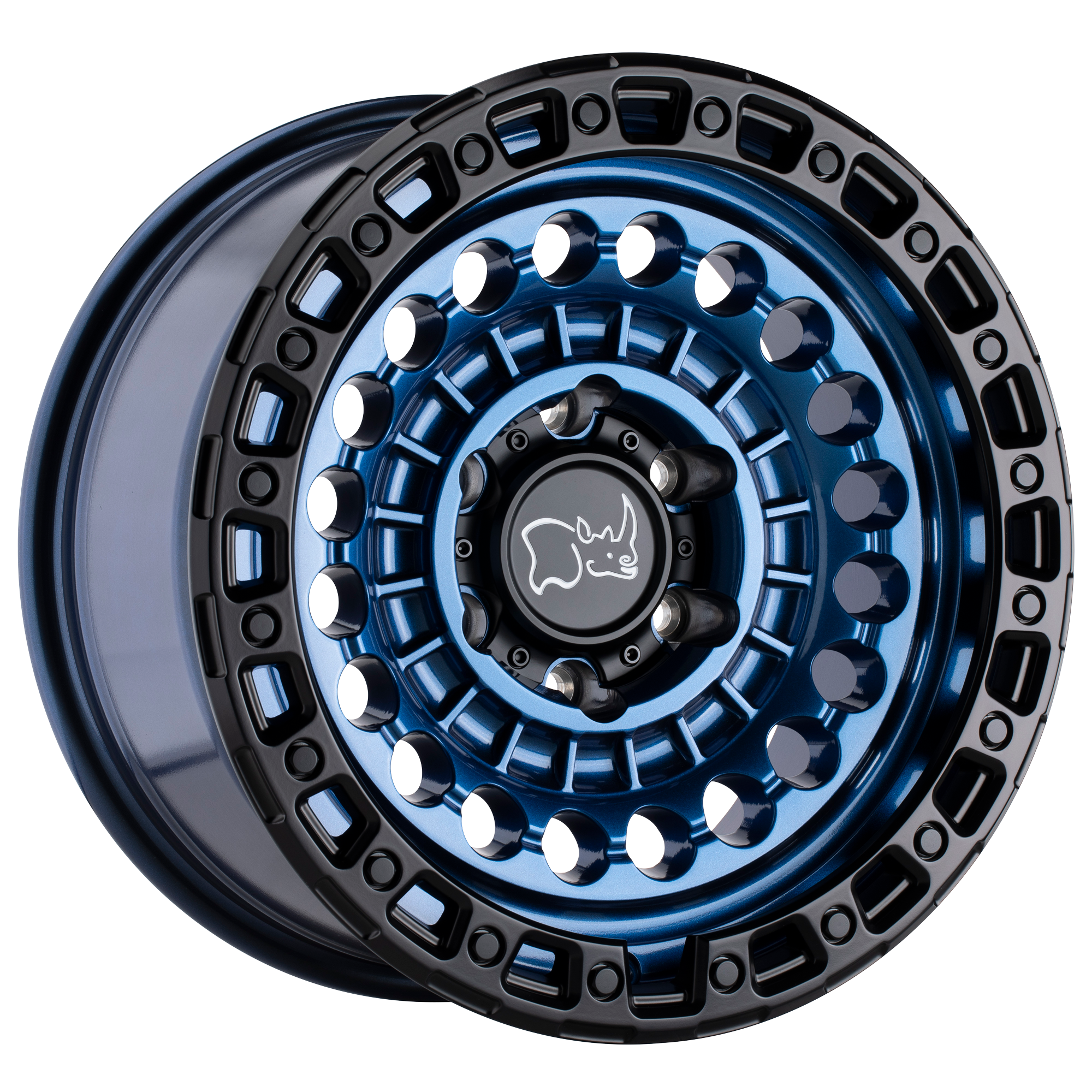 Black Rhino 20"x9.5" Non-Chrome Cobalt Blue with Black Ring Custom Wheel ARSWCW2095STN126135U87
