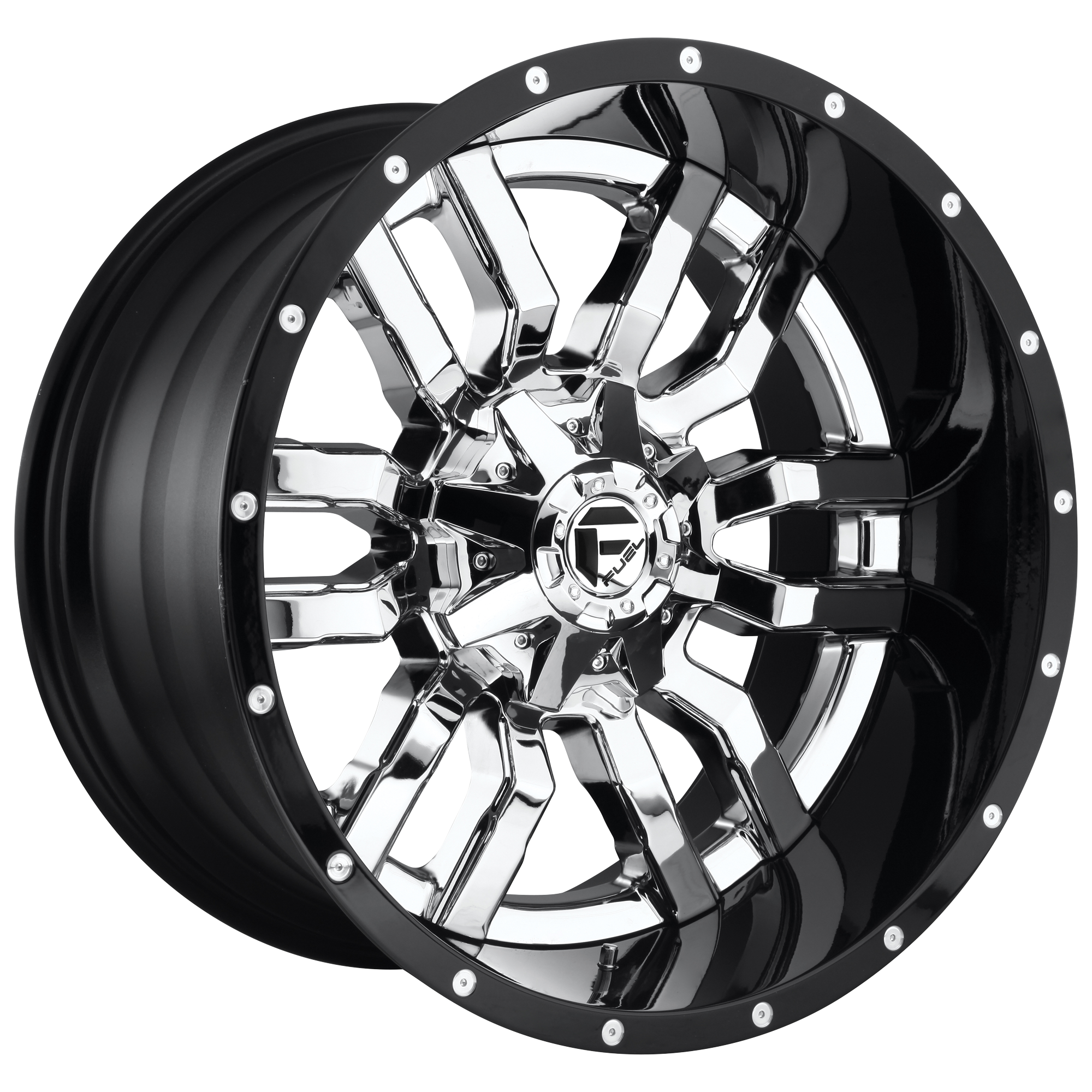 Fuel 22"x14" Non-Chrome Chrome Plated Gloss Black Lip Custom Wheel ARSWCWD27022401747