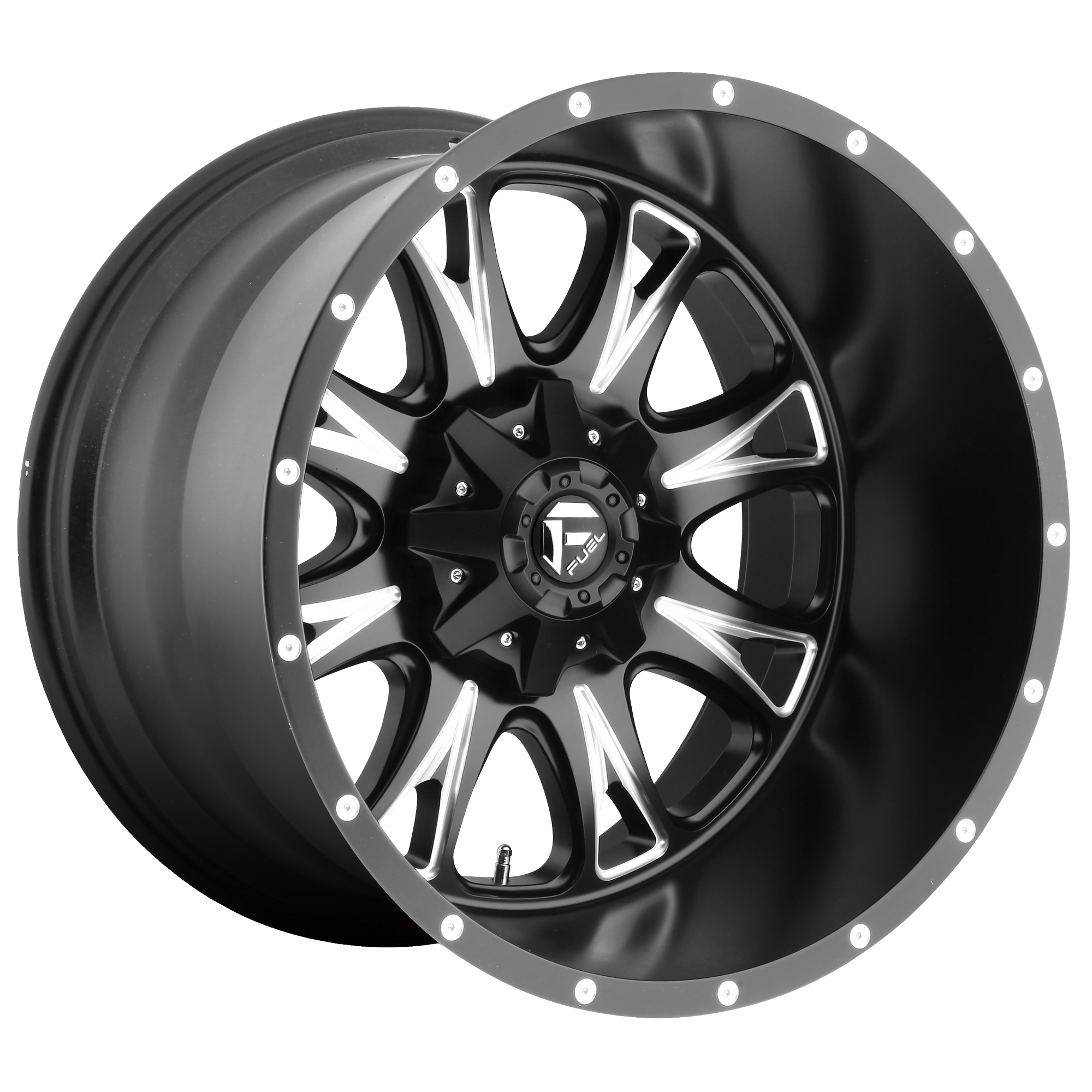 Fuel 22"x14" Non-Chrome Matte Black Milled Custom Wheel ARSWCWD51322408245