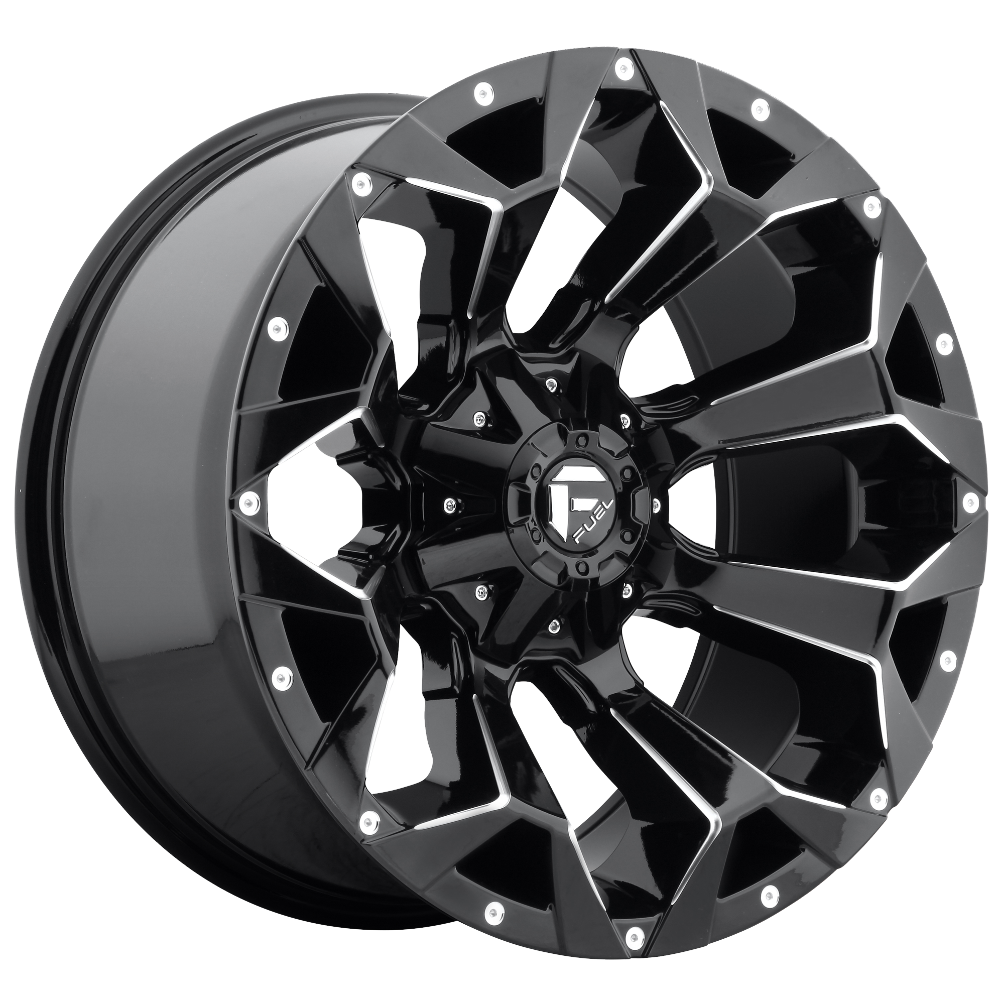 Fuel 20"x9" Non-Chrome Gloss Black Milled Custom Wheel ARSWCWD57620901750