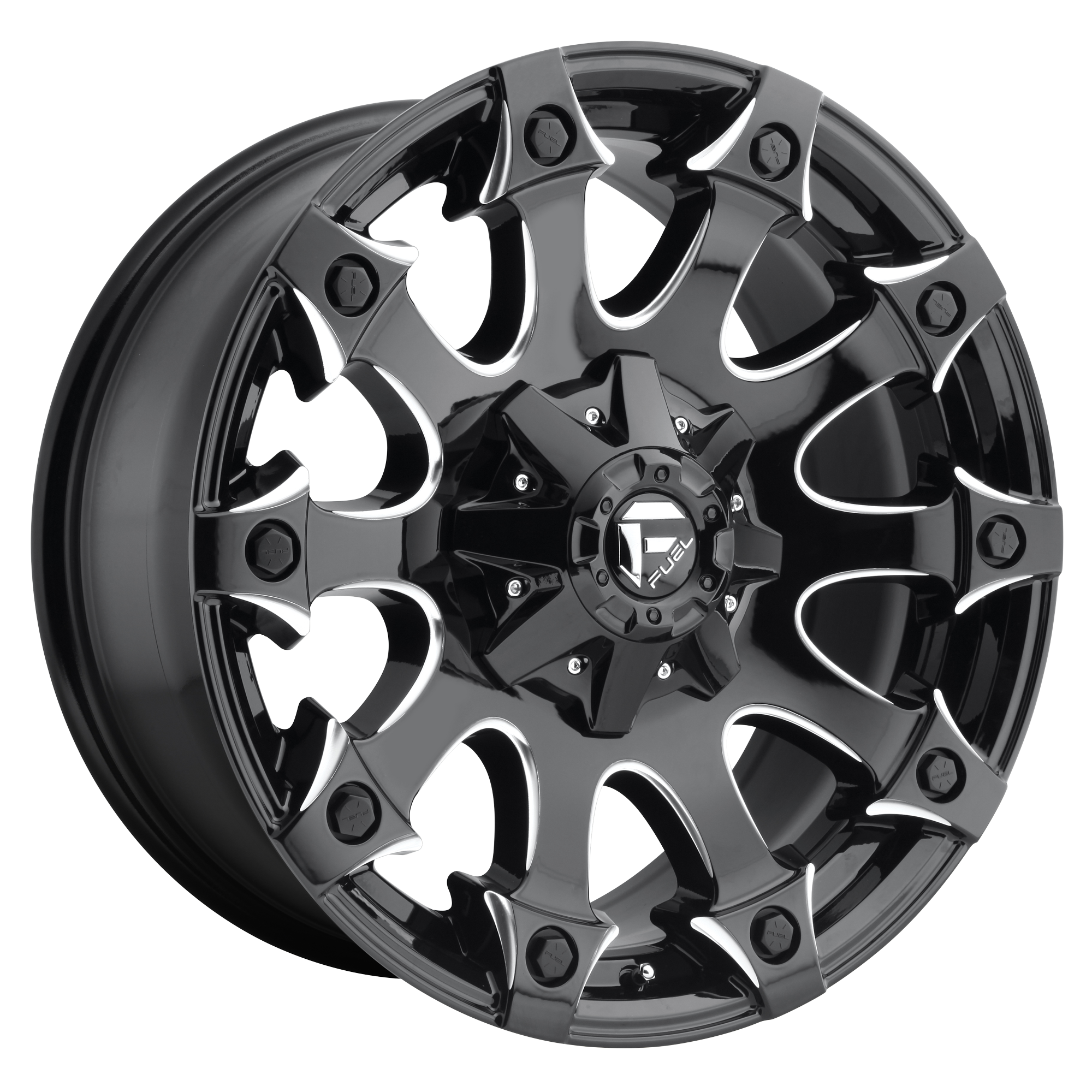 Fuel 17"x9" Non-Chrome Gloss Black Milled Custom Wheel ARSWCWD57817909845