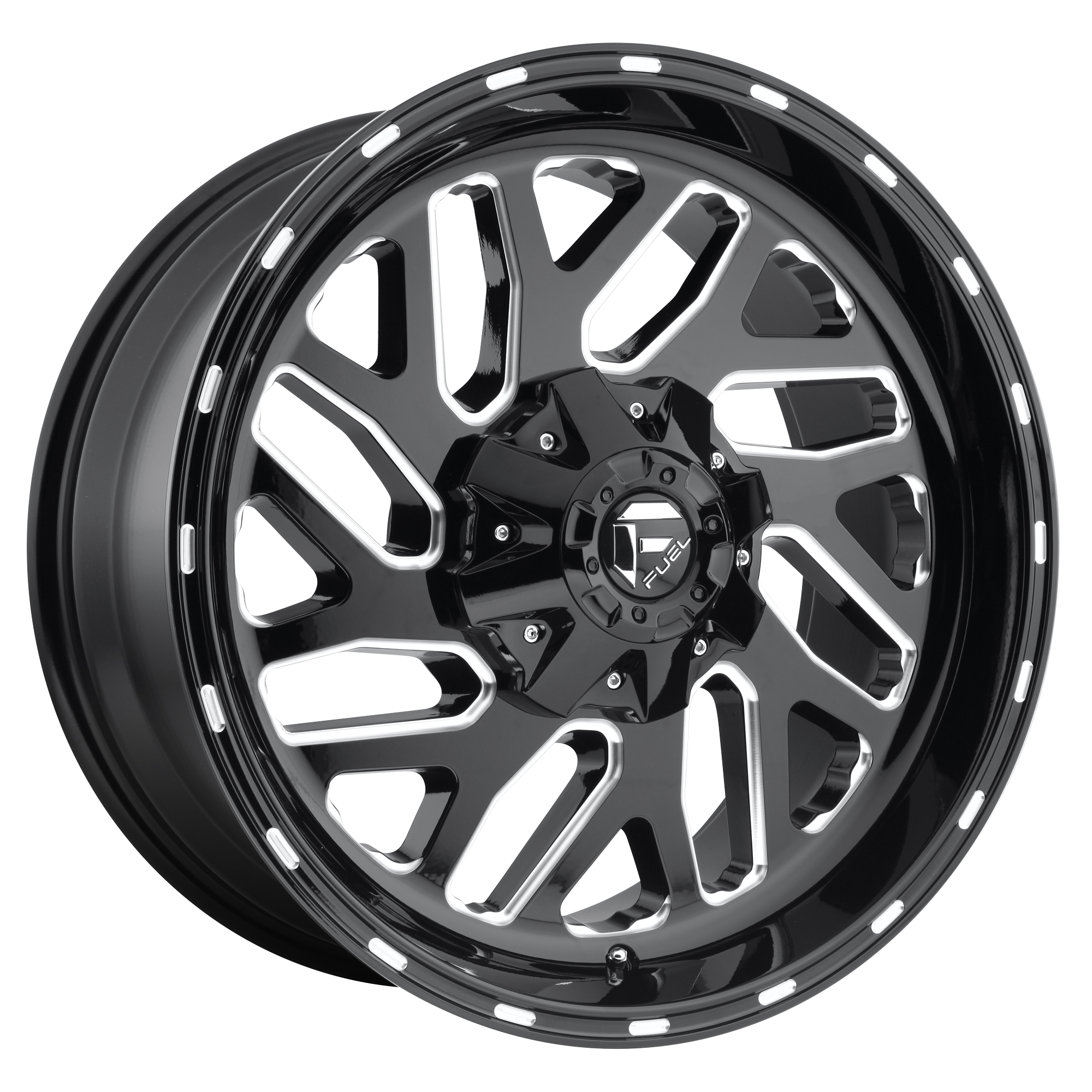 Fuel 22"x12" Non-Chrome Gloss Black Milled Custom Wheel ARSWCWD58122202647