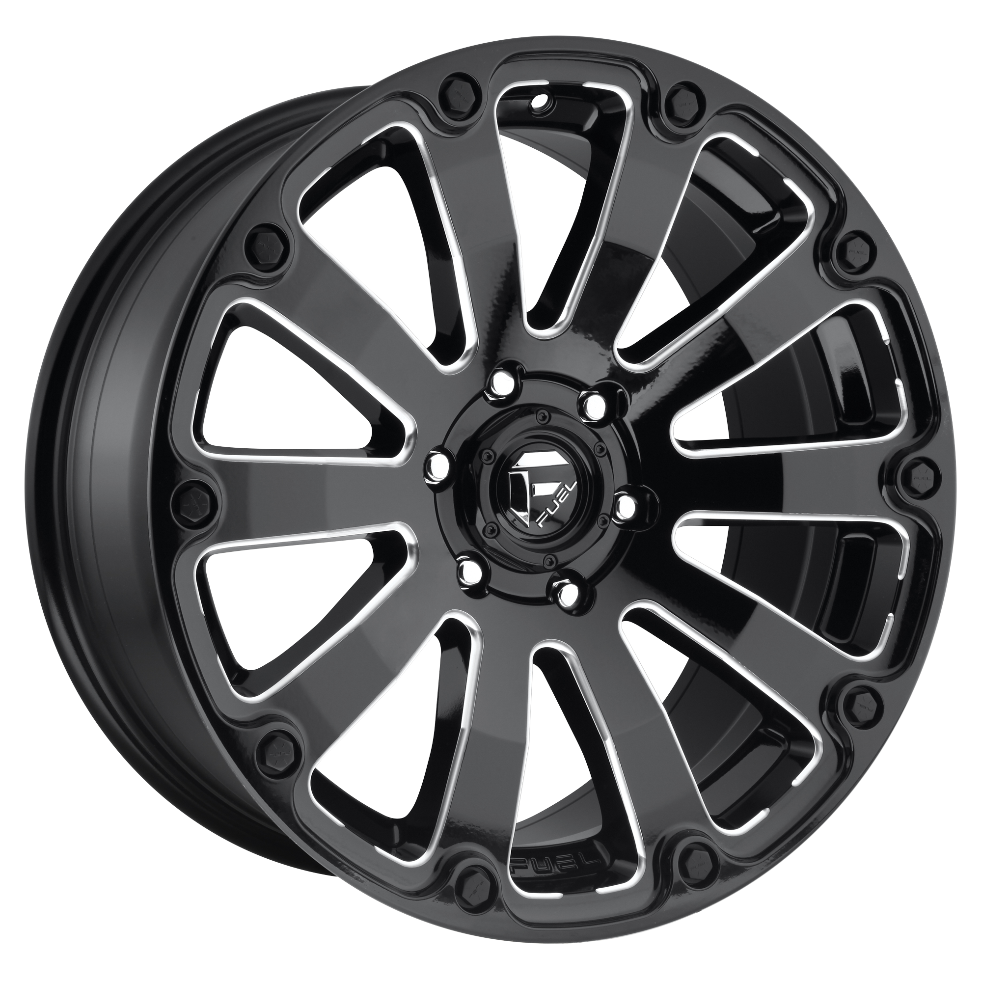 Fuel 20"x10" Non-Chrome Gloss Black Milled Custom Wheel ARSWCWD59820007347