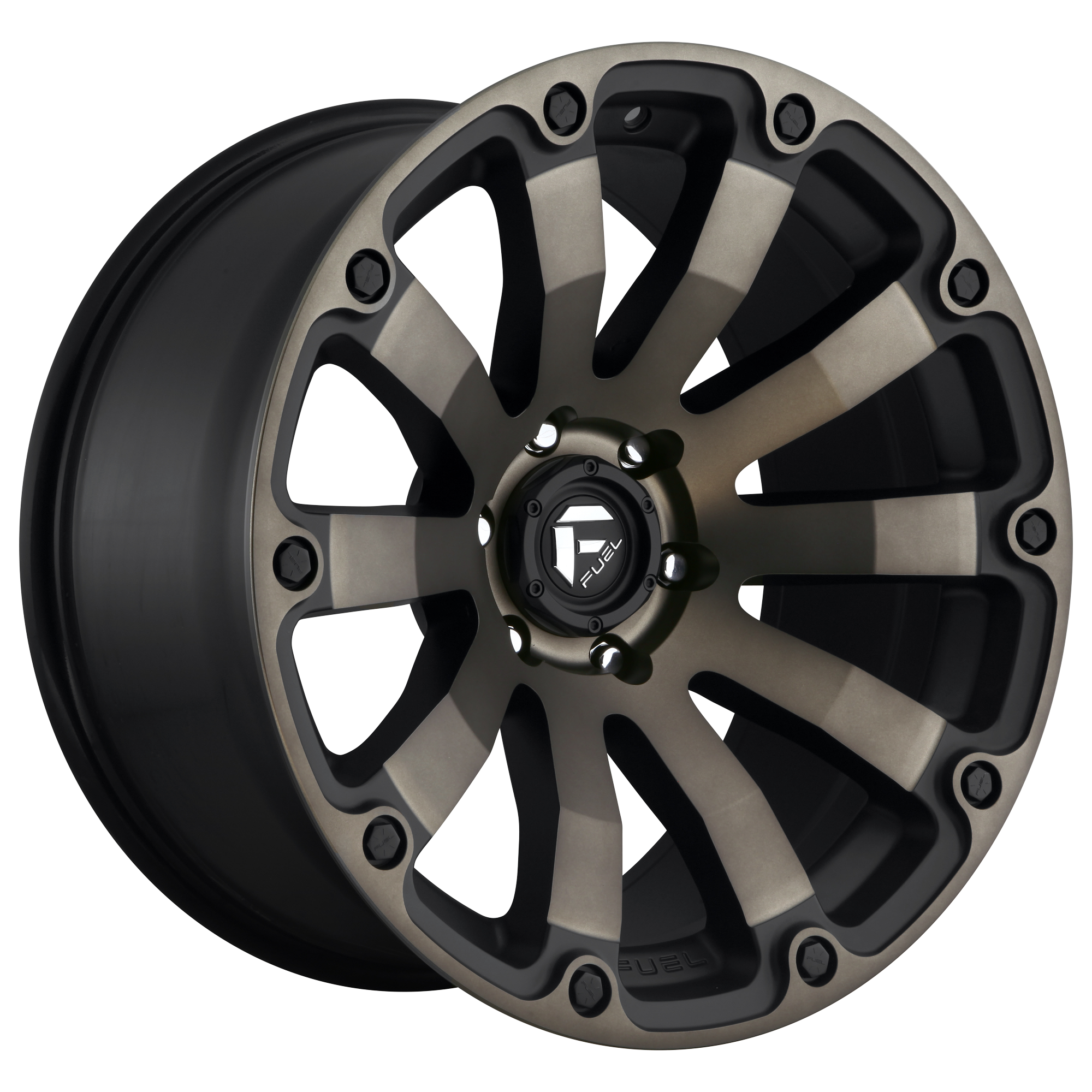 Fuel 20"x9" Non-Chrome Matte Black Double Dark Tint Custom Wheel ARSWCWD63620908950