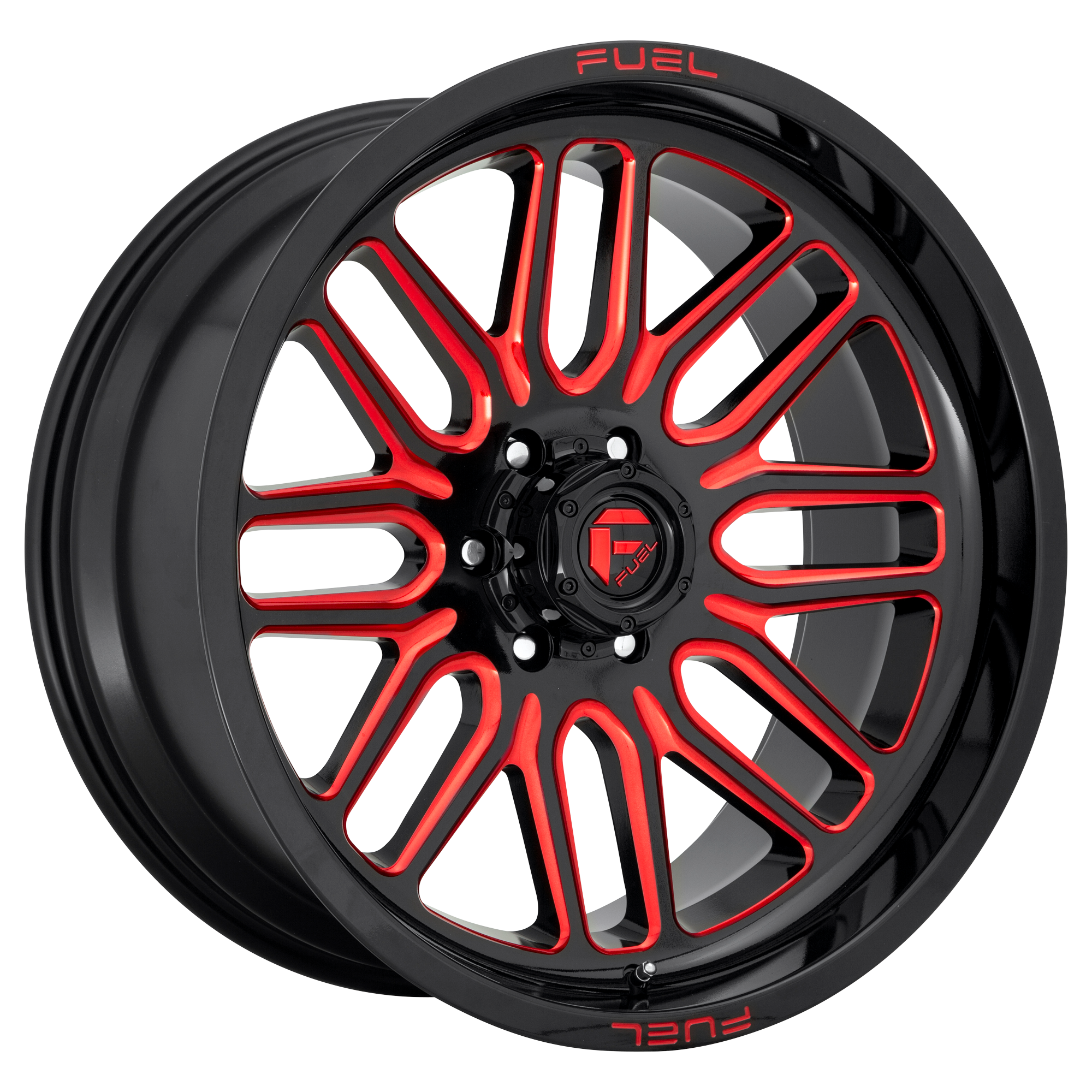 Fuel 22"x12" Non-Chrome Gloss Black Red Tinted Clear Custom Wheel ARSWCWD66322208447