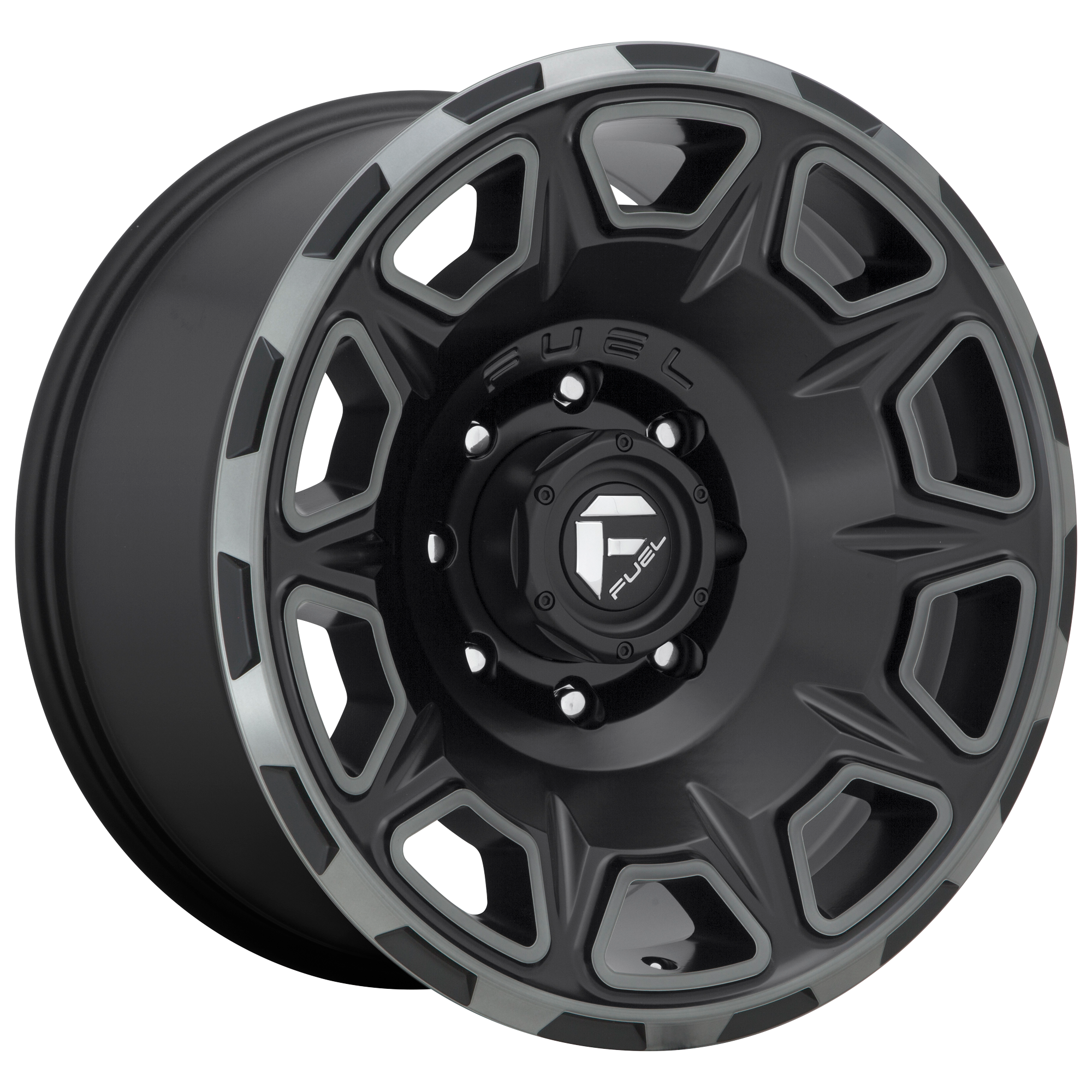 Fuel 20"x10" Non-Chrome Matte Black Double Dark Tint Custom Wheel ARSWCWD68620007547