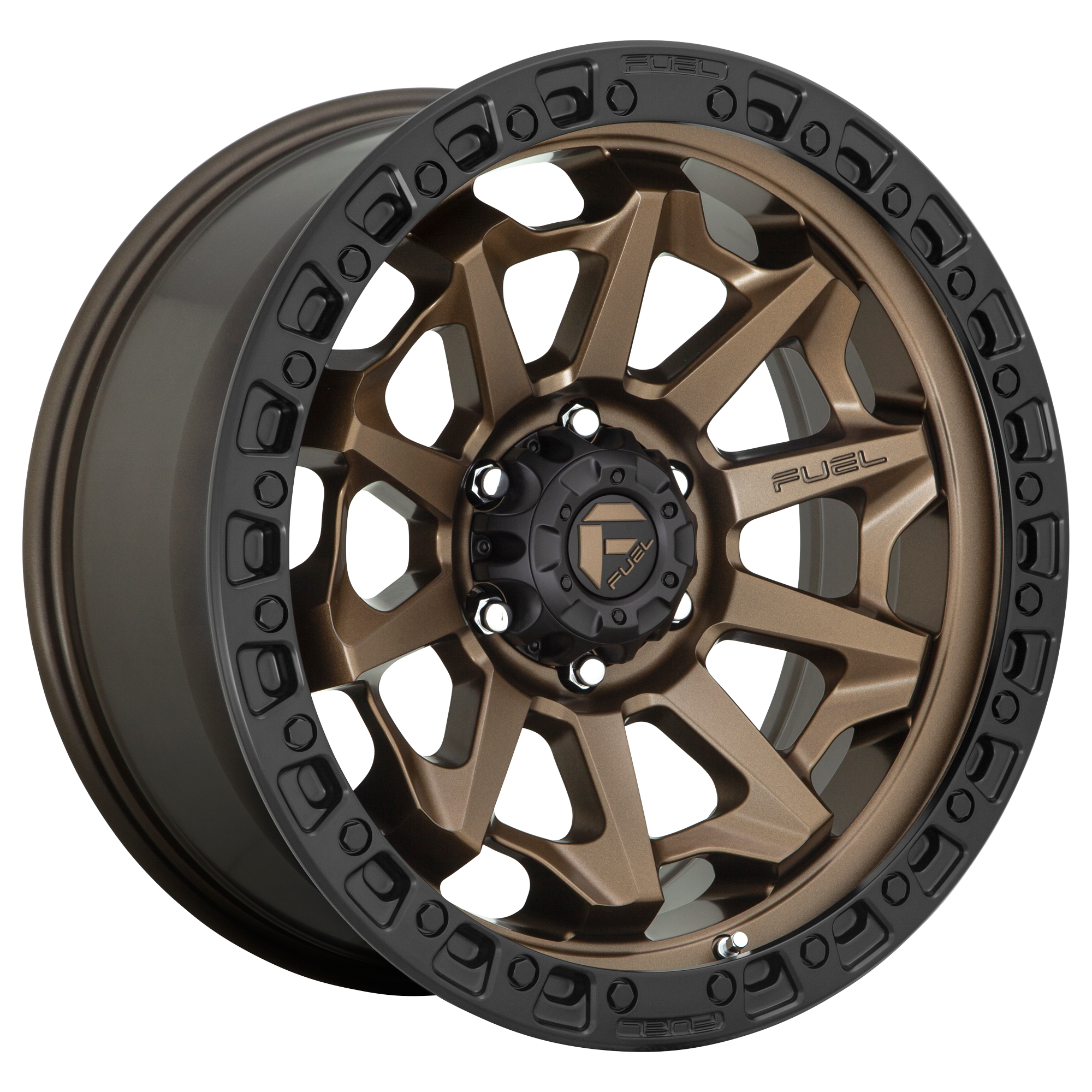 Fuel 15"x8" Non-Chrome Matte Bronze Black Bead Ring Custom Wheel ARSWCWD69615808337