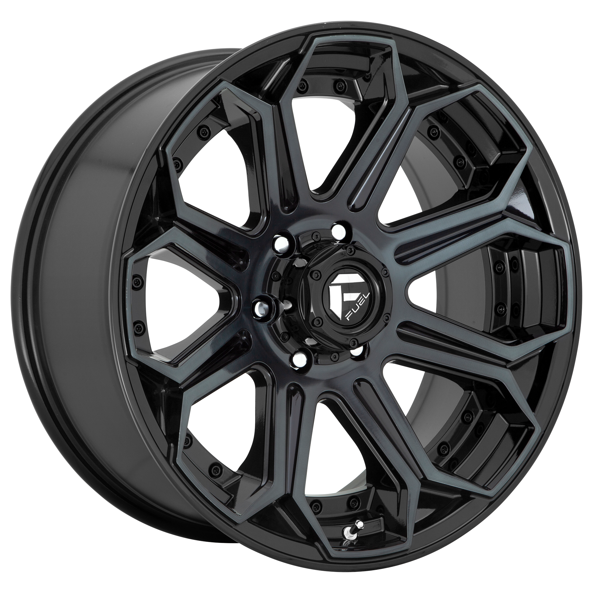 Fuel 22"x12" Non-Chrome Gloss Machined Double Dark Tint Custom Wheel ARSWCWD70422201747