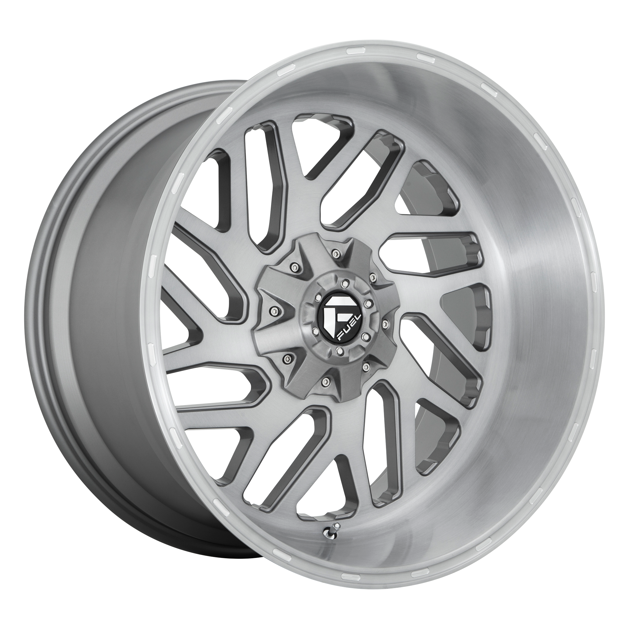 Fuel 24"x12" Non-Chrome Brushed Gunmetal Tinted Clear Custom Wheel ARSWCWD71524201747