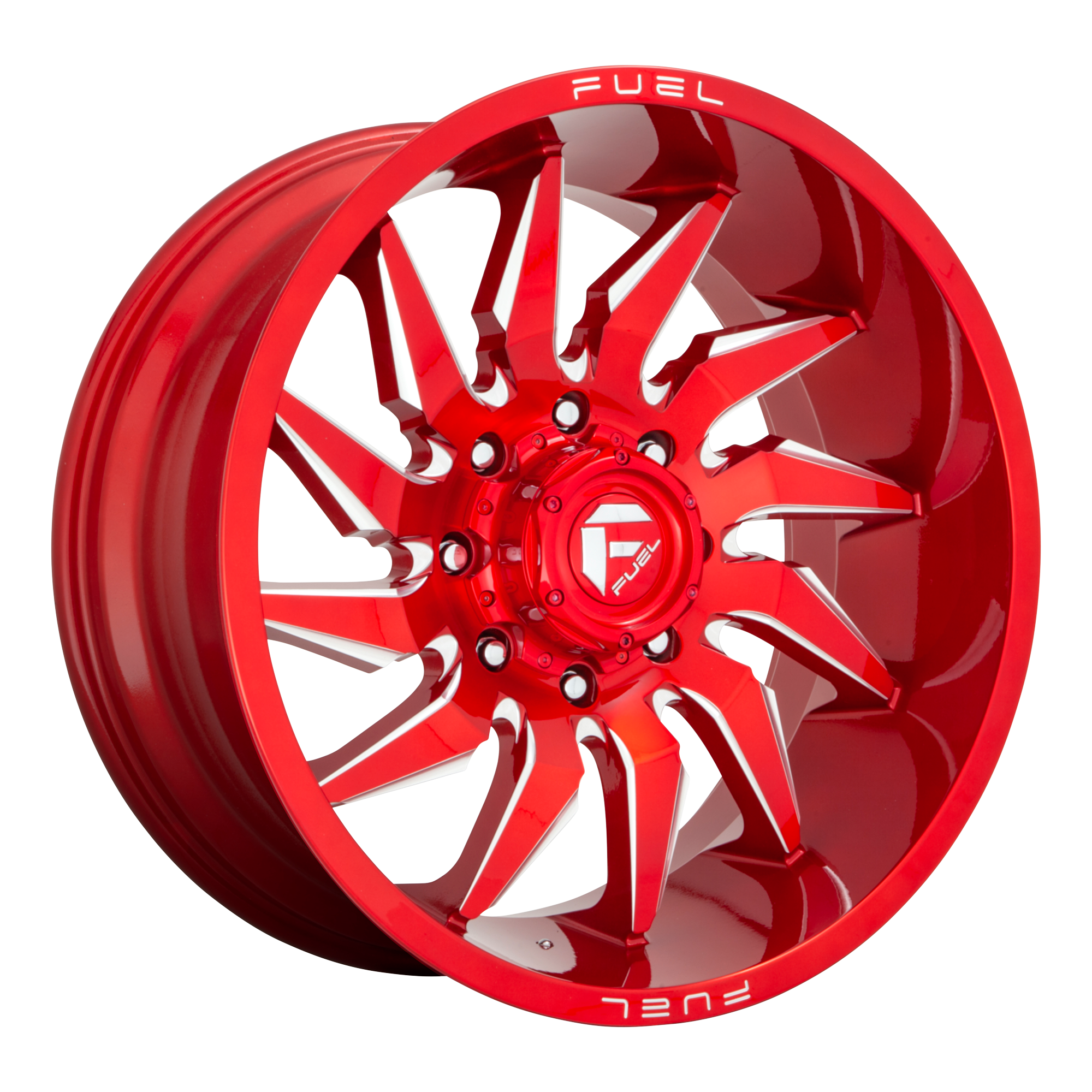 Fuel 24"x12" Non-Chrome Candy Red Milled Custom Wheel ARSWCWD74524201747