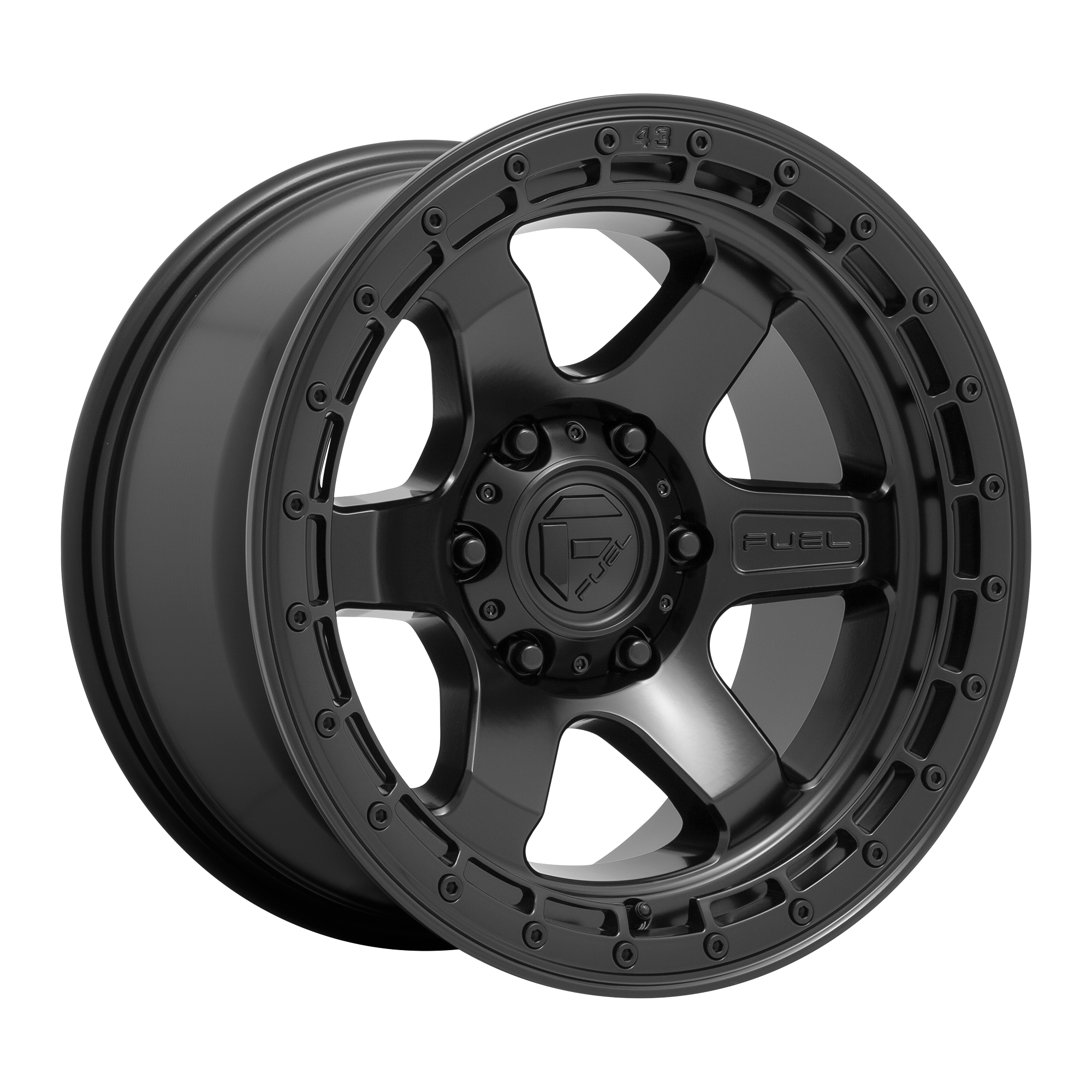 Fuel 18"x9" Non-Chrome Matte Black With Black Ring Custom Wheel ARSWCWD7501890B450