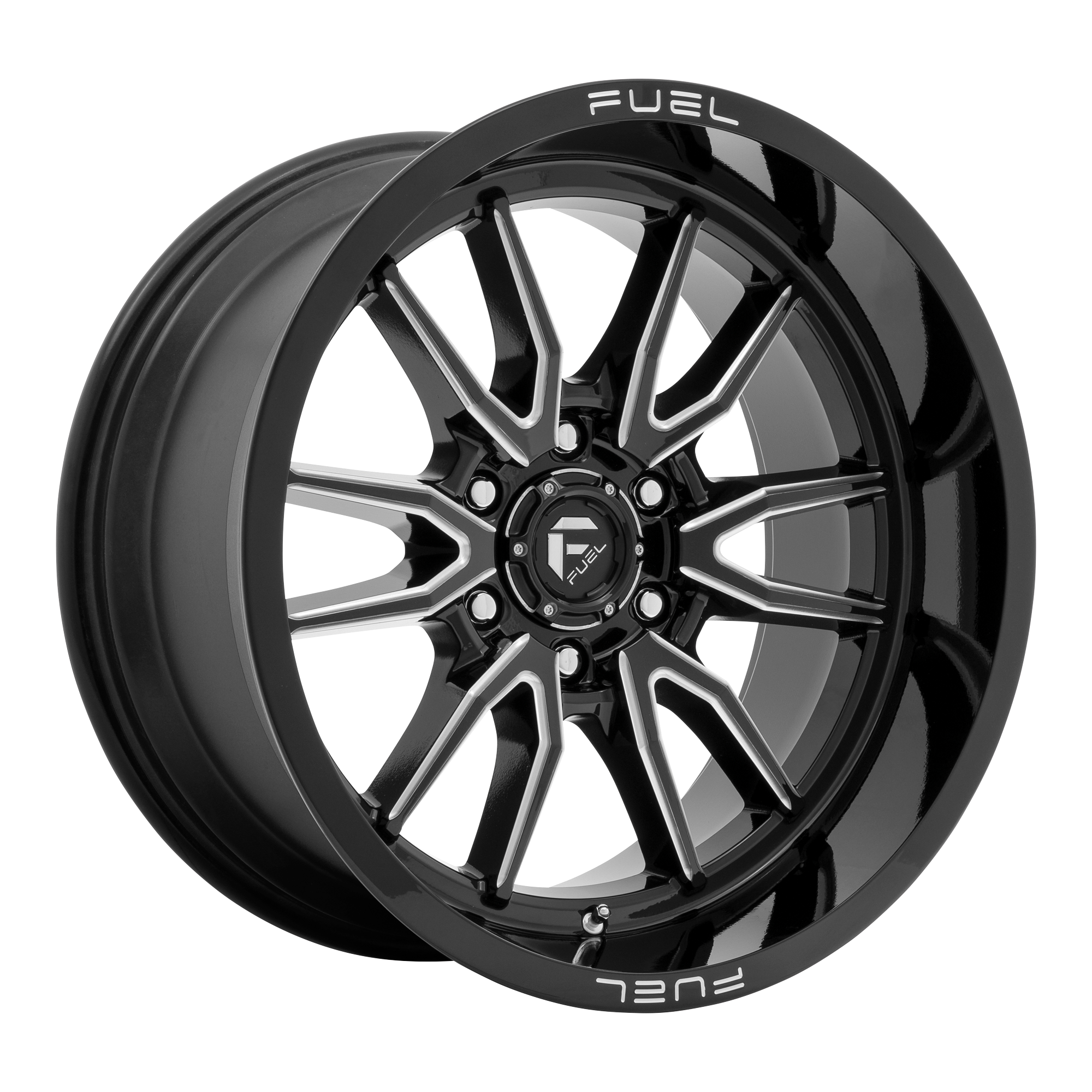 Fuel 18"x9" Non-Chrome Gloss Black Milled Custom Wheel ARSWCWD76118909450