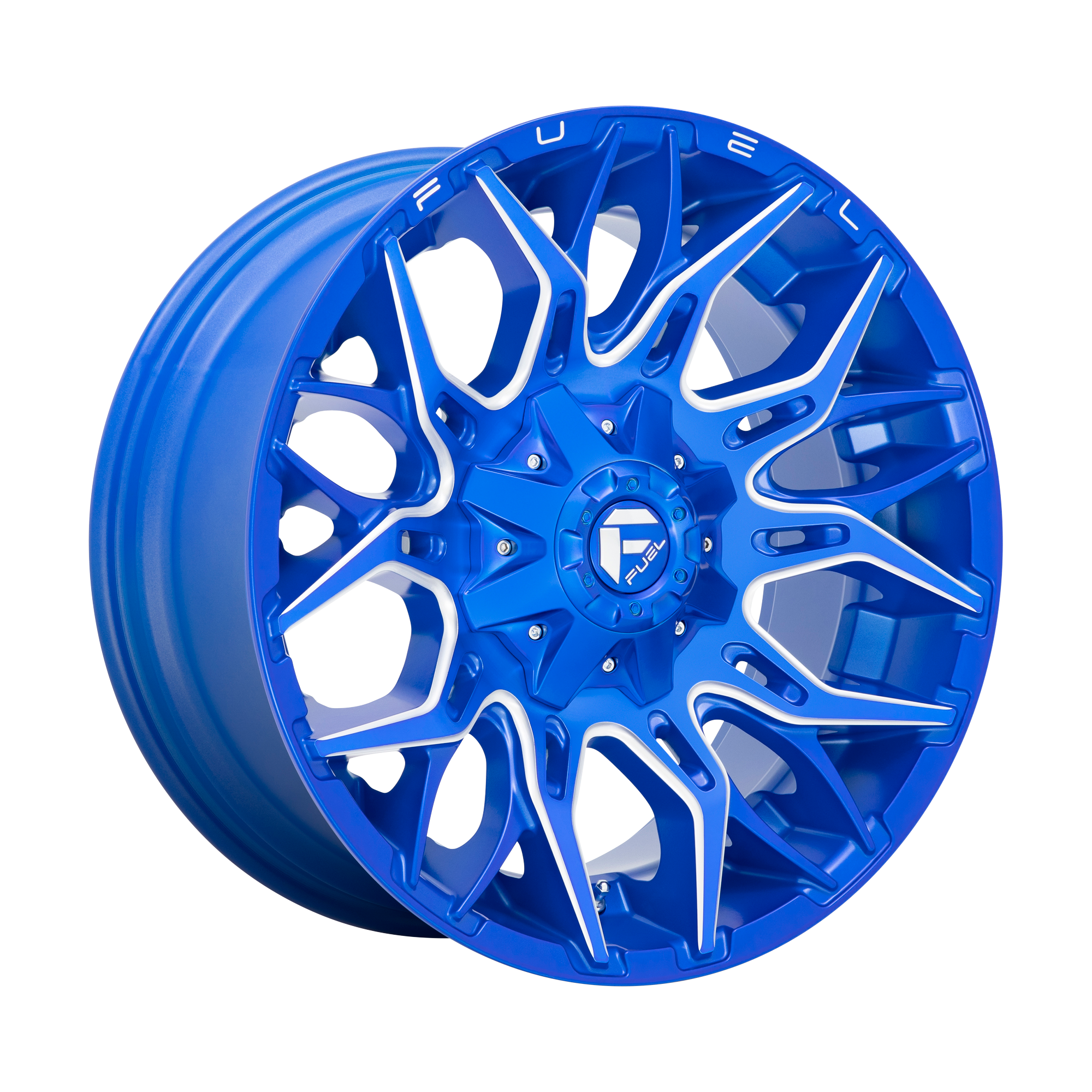 Fuel 20"x10" Non-Chrome Anodized Blue Milled Custom Wheel ARSWCWD77020008247