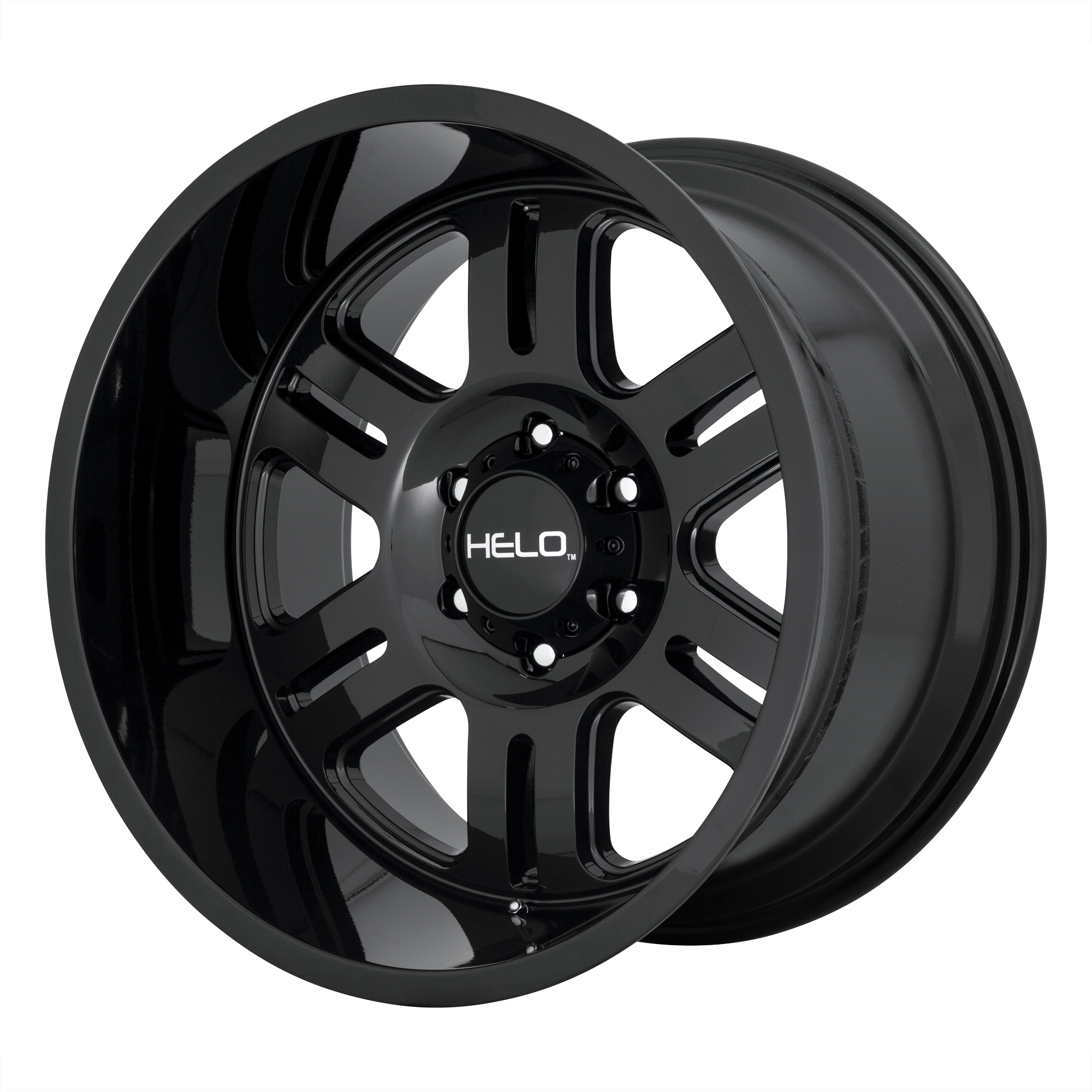 Helo 20"x10" Non-Chrome Gloss Black Custom Wheel ARSWCWHE91621063318N