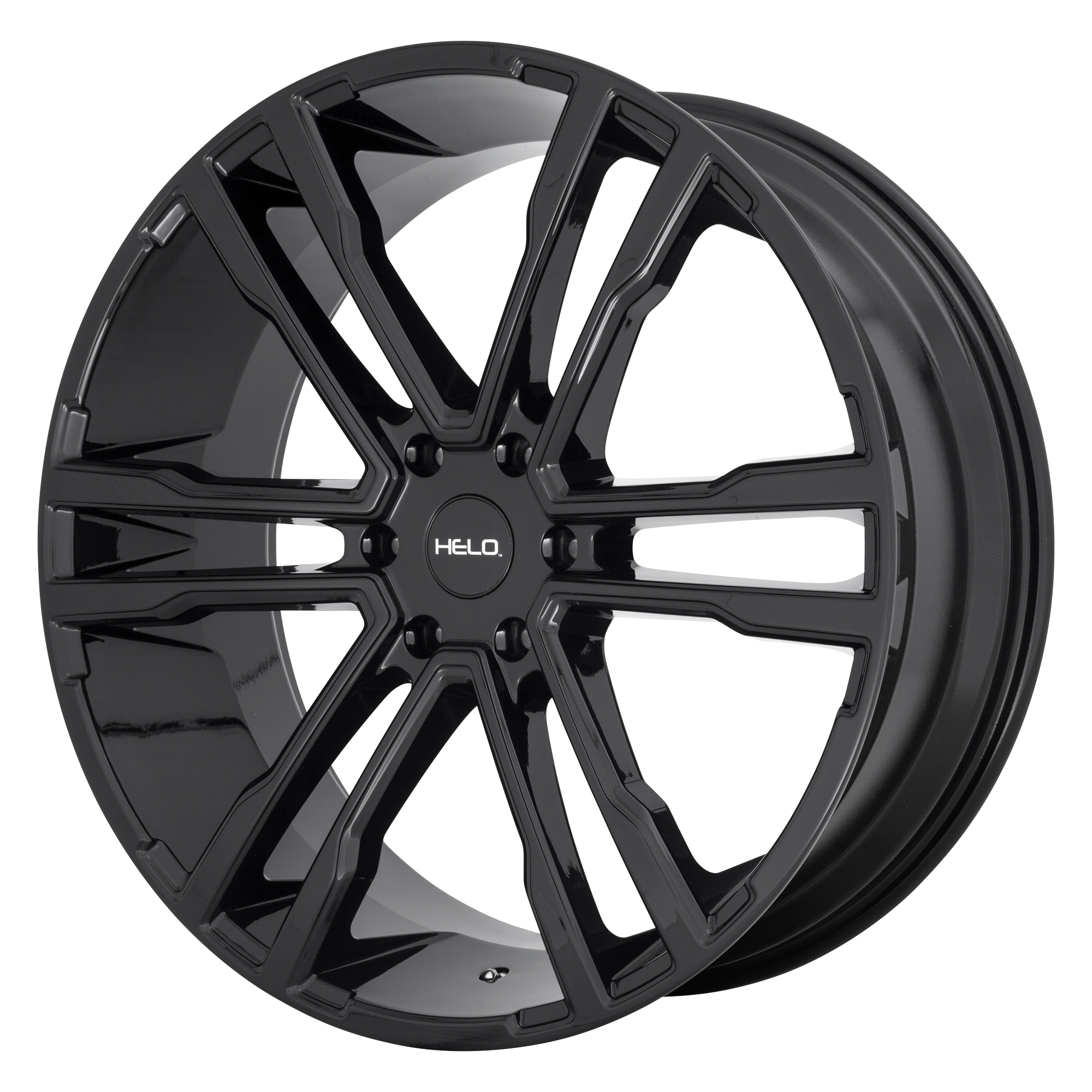 Helo 22"x9.5" Non-Chrome Gloss Black Custom Wheel ARSWCWHE91822962330