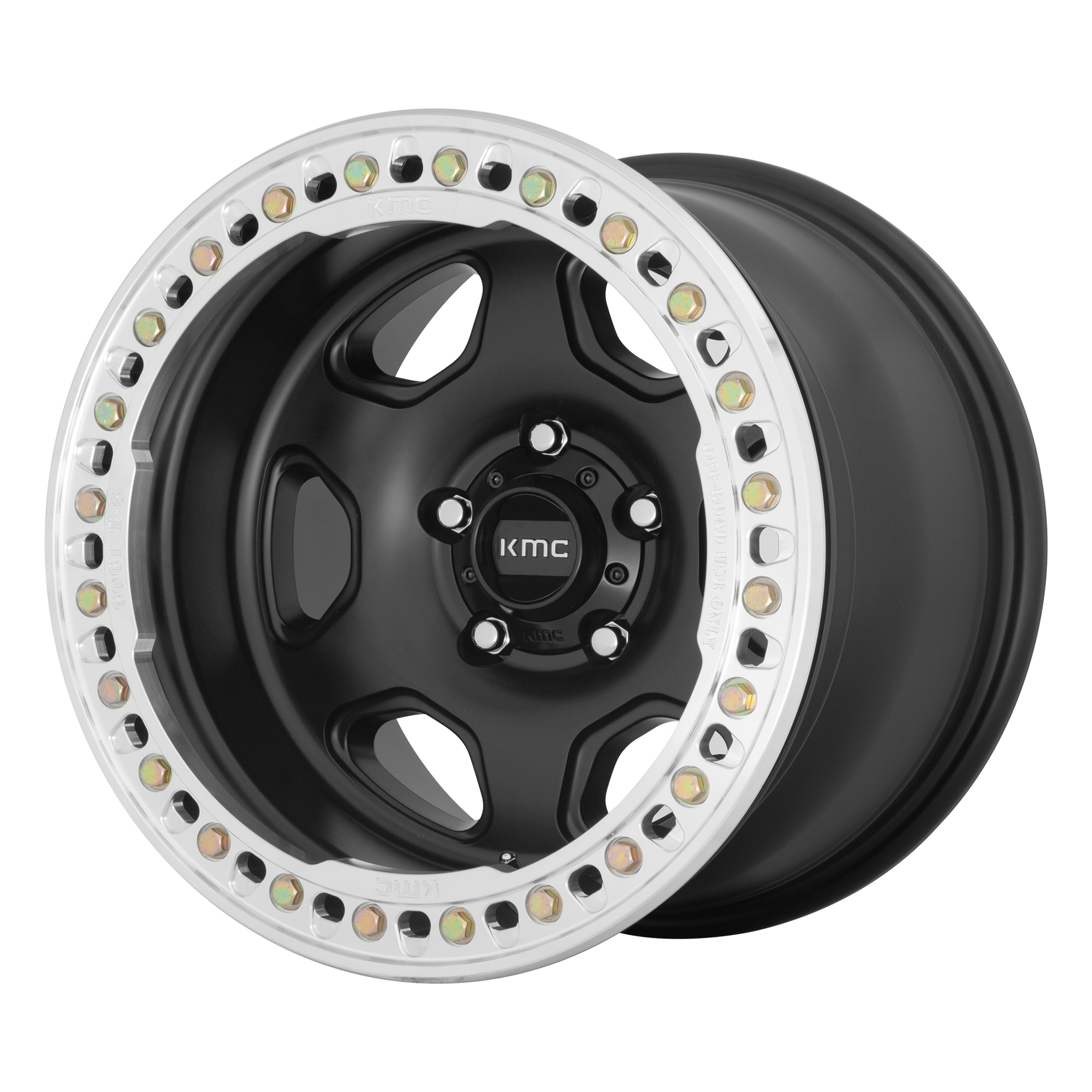 KMC 20"x10" Non-Chrome Satin Black Custom Wheel ARSWCWKM23321050748N