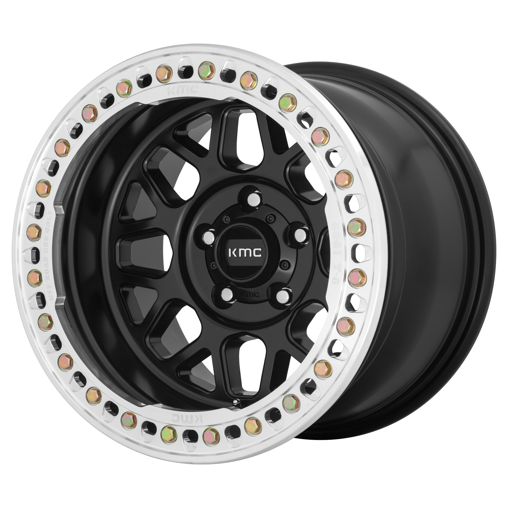 KMC 17"x8.5" Non-Chrome Satin Black Custom Wheel ARSWCWKM23578550700
