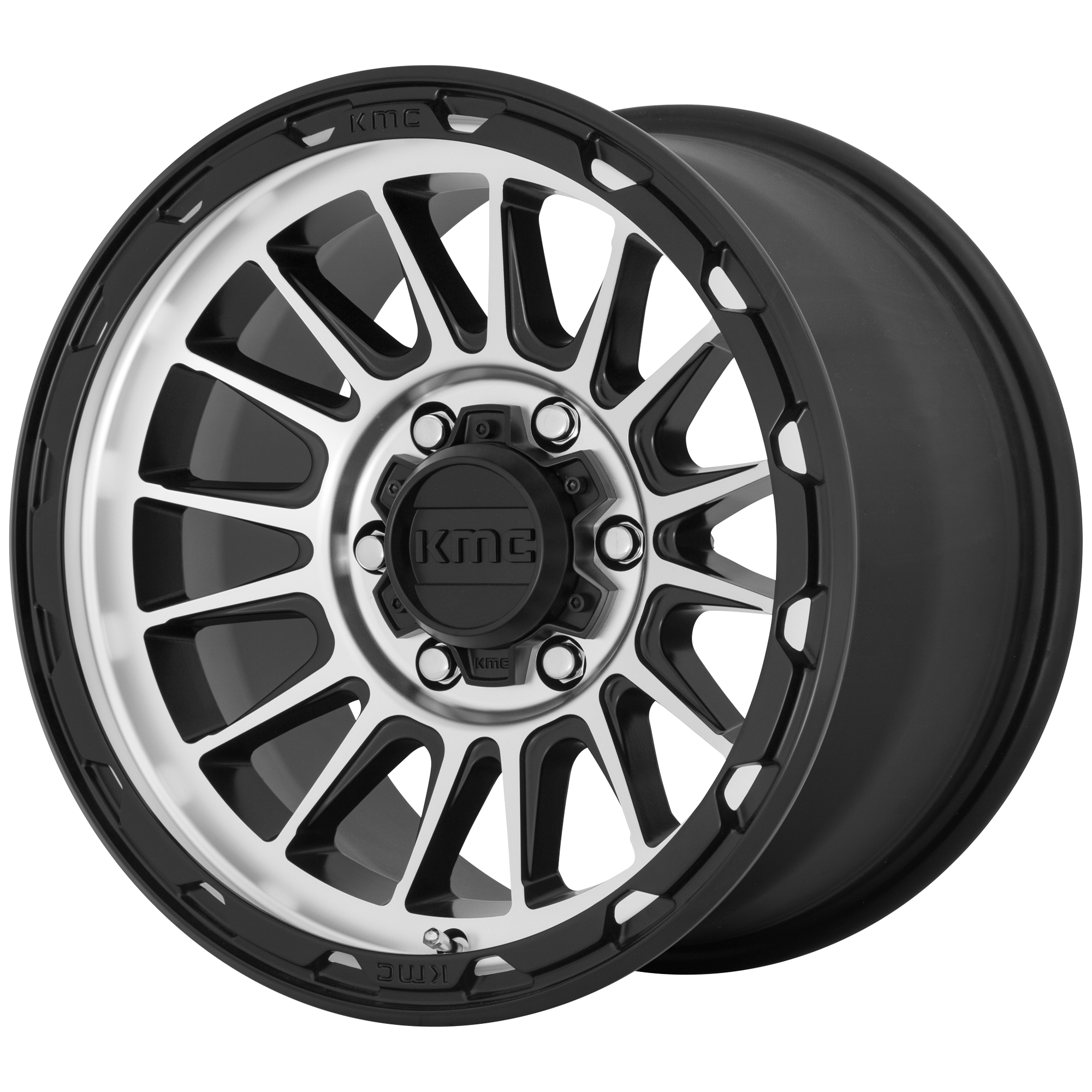 KMC 17"x9" Non-Chrome Satin Black Machined Custom Wheel ARSWCWKM54279068518