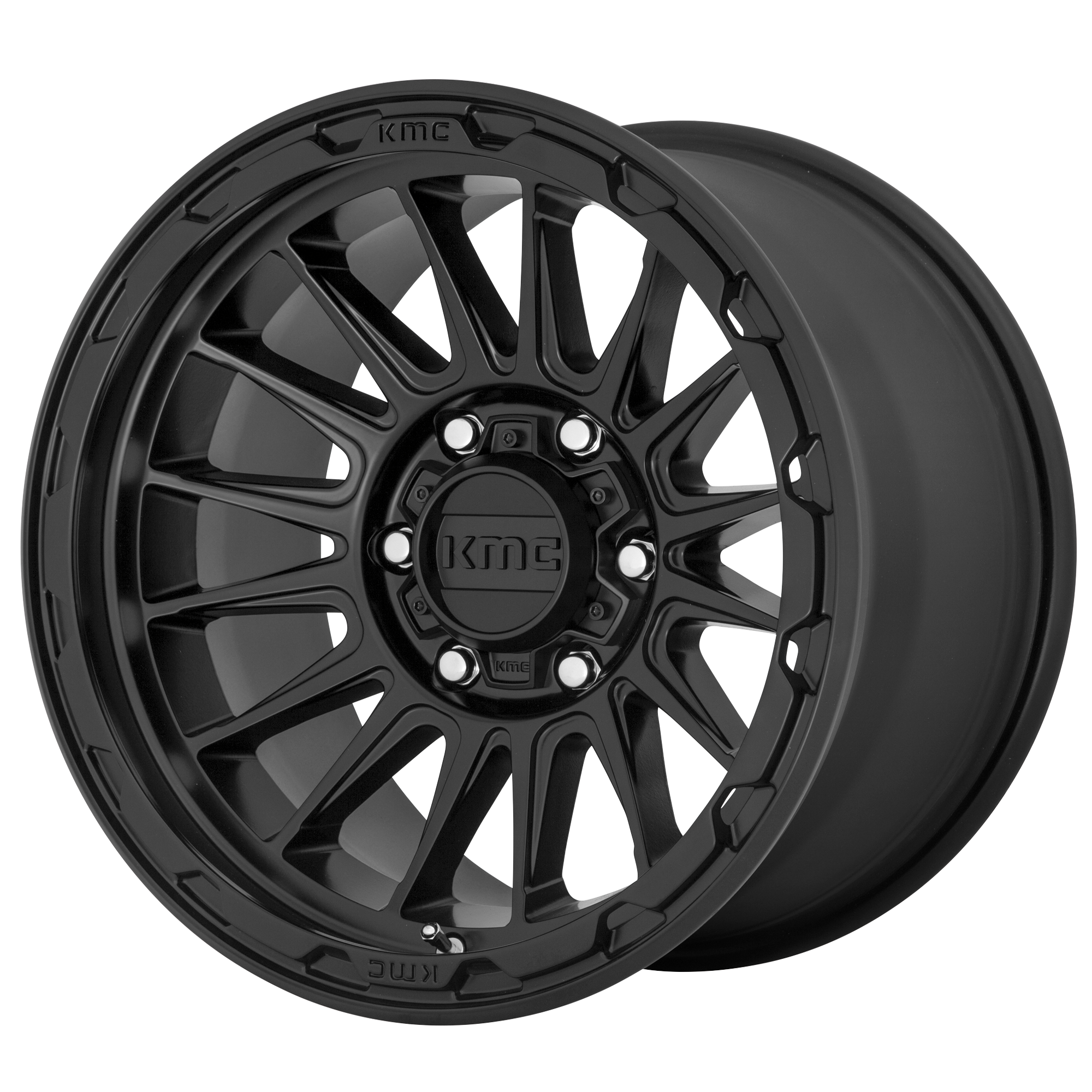 KMC 17"x8" Non-Chrome Satin Black Custom Wheel ARSWCWKM54278068720