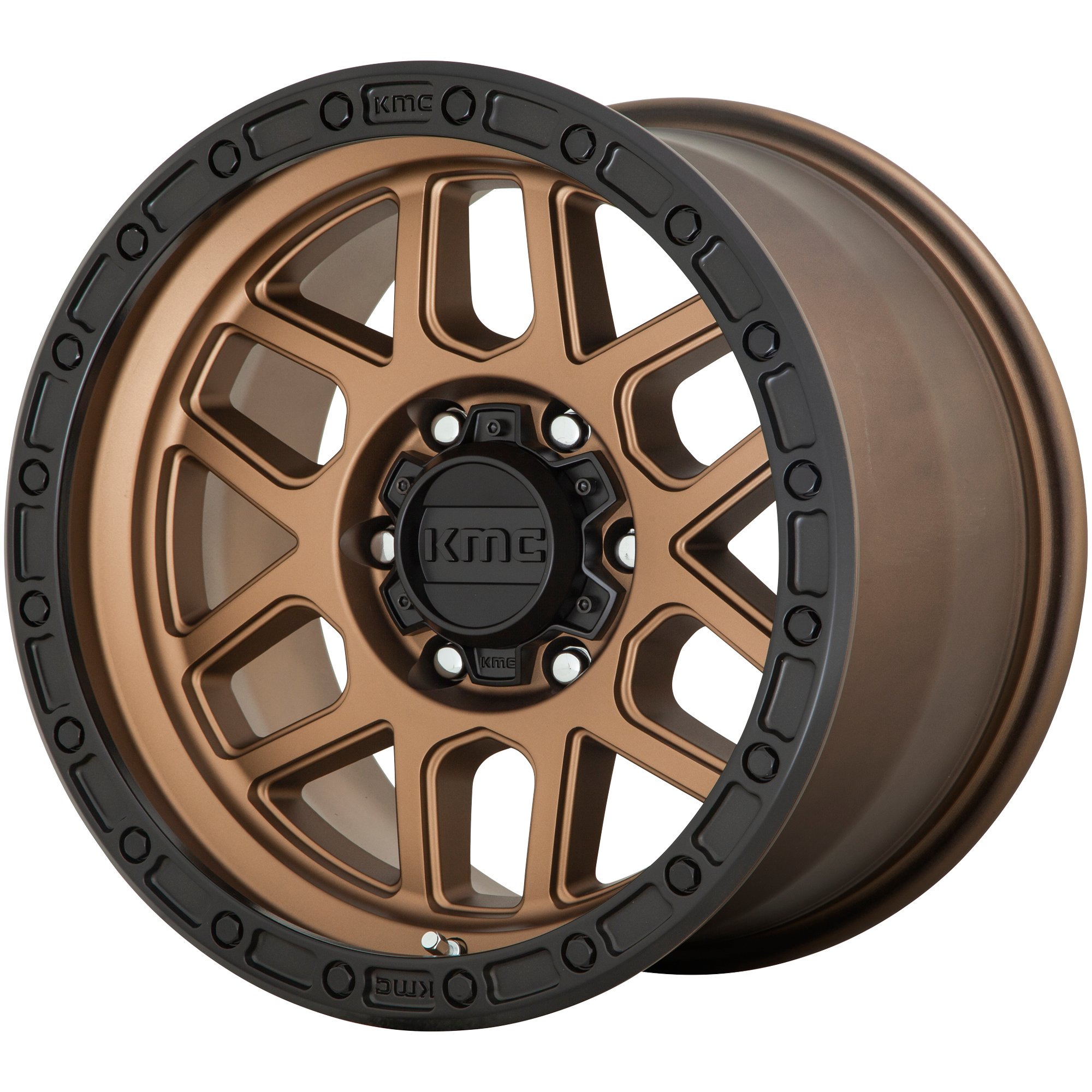 KMC 17"x9" Non-Chrome Matte Bronze With Black Lip Custom Wheel ARSWCWKM54479087618