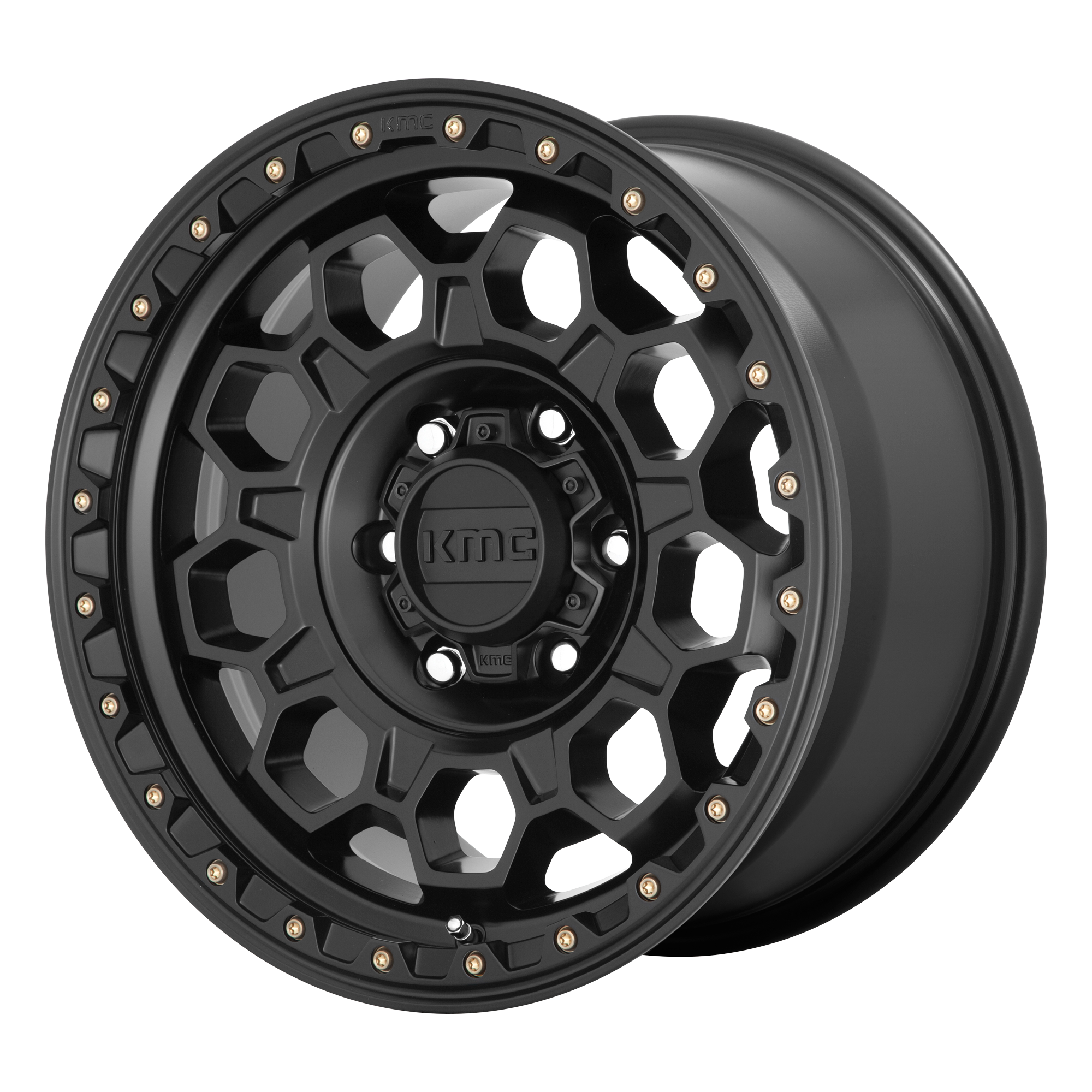 KMC 17"x8" Non-Chrome Satin Black Custom Wheel ARSWCWKM54578068720