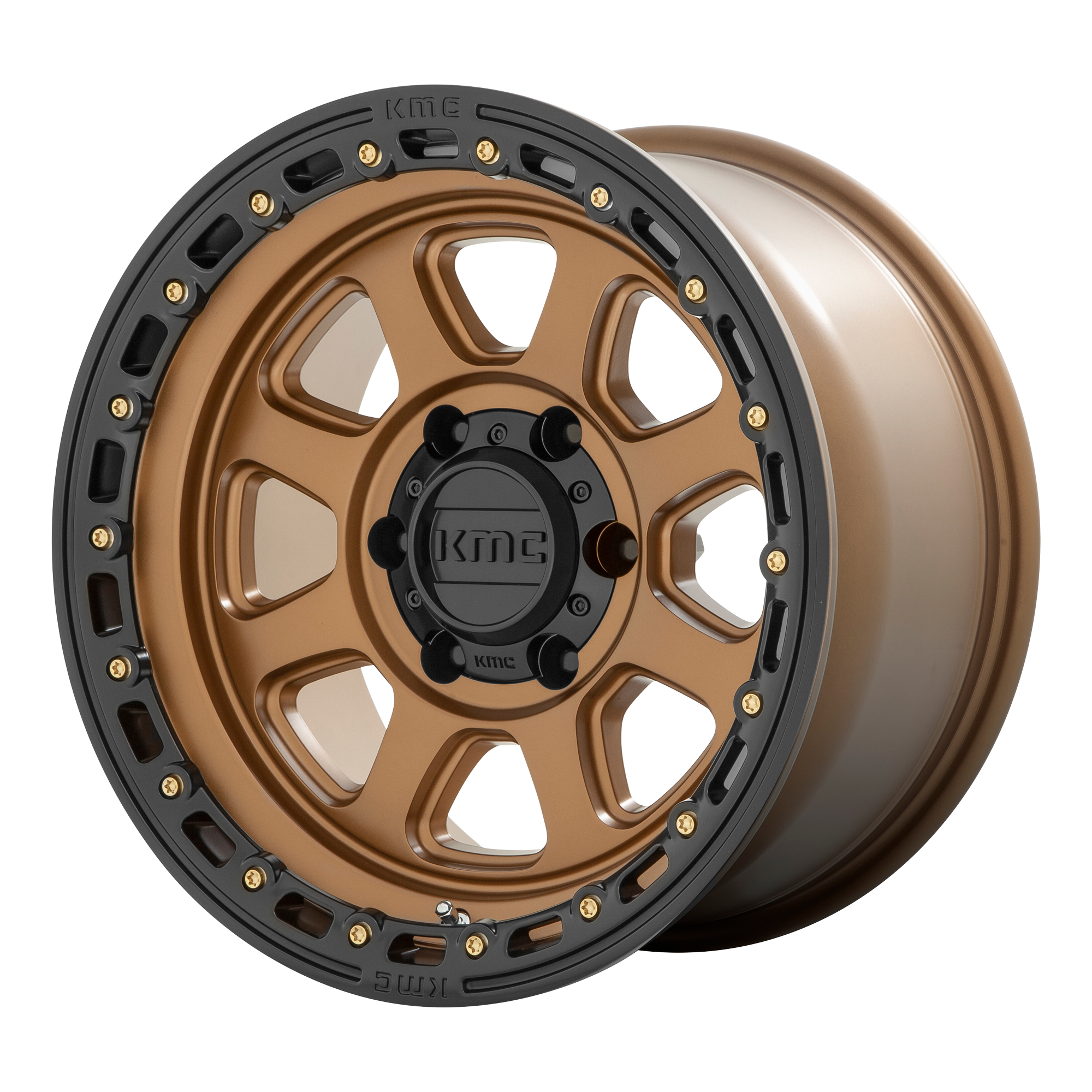 KMC 20"x9" Non-Chrome Matte Bronze With Black Lip Custom Wheel ARSWCWKM54829088600