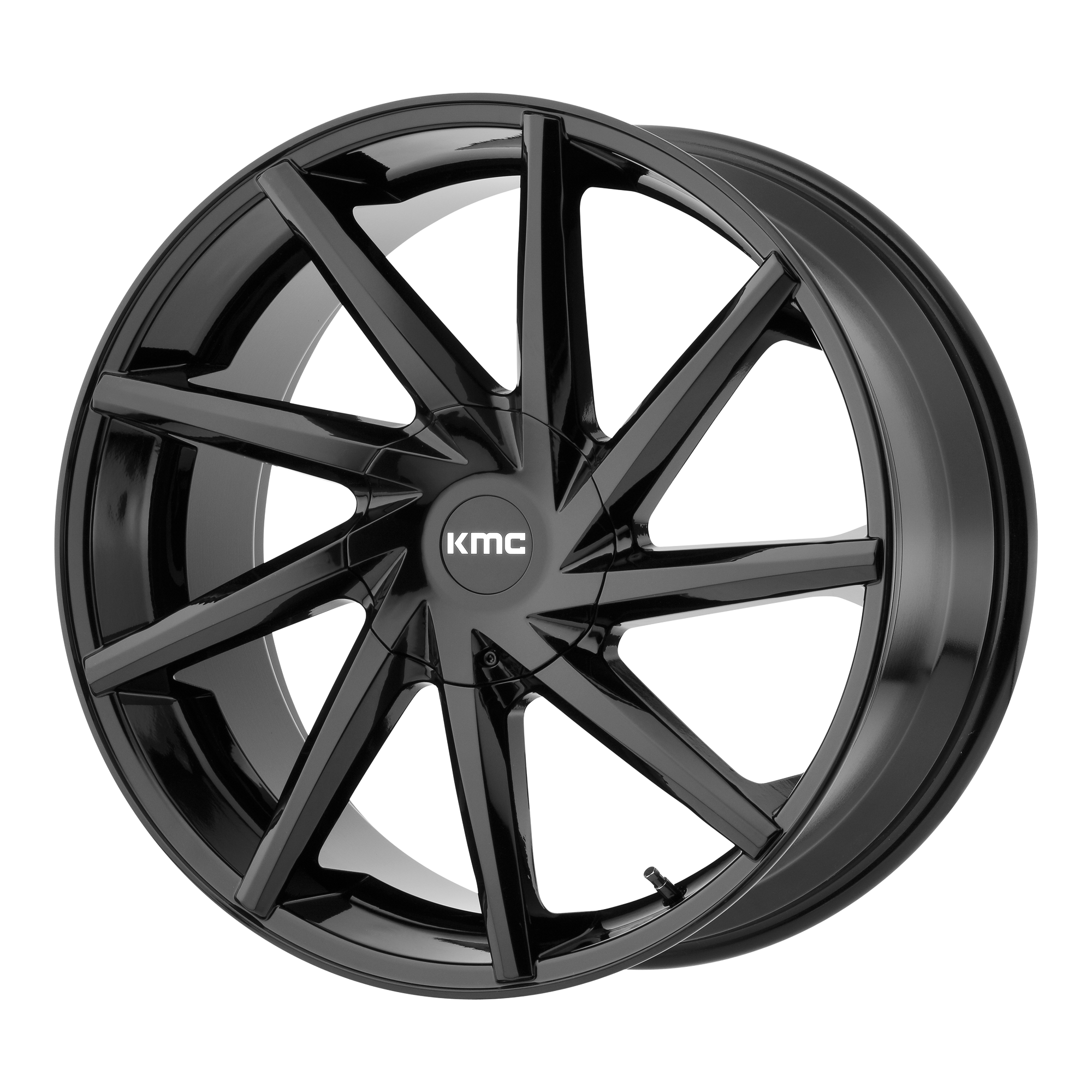 KMC 20"x8.5" Non-Chrome Gloss Black Custom Wheel ARSWCWKM70528566335