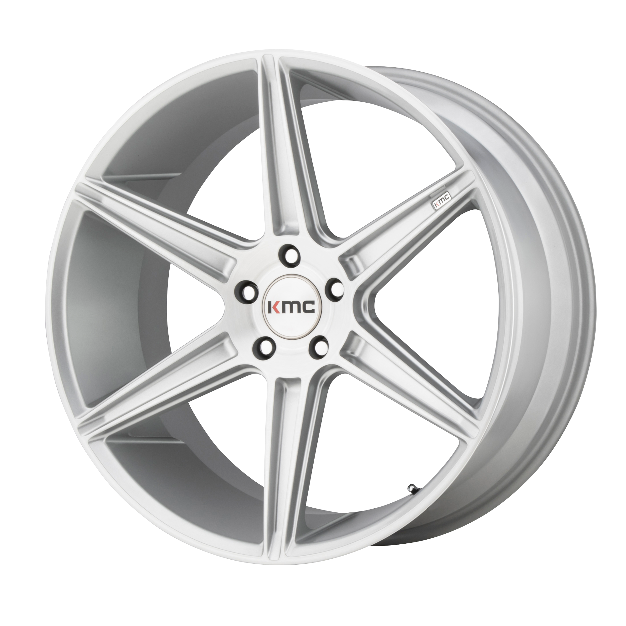 KMC 22"x10.5" Non-Chrome Brushed Silver Custom Wheel ARSWCWKM71122552440