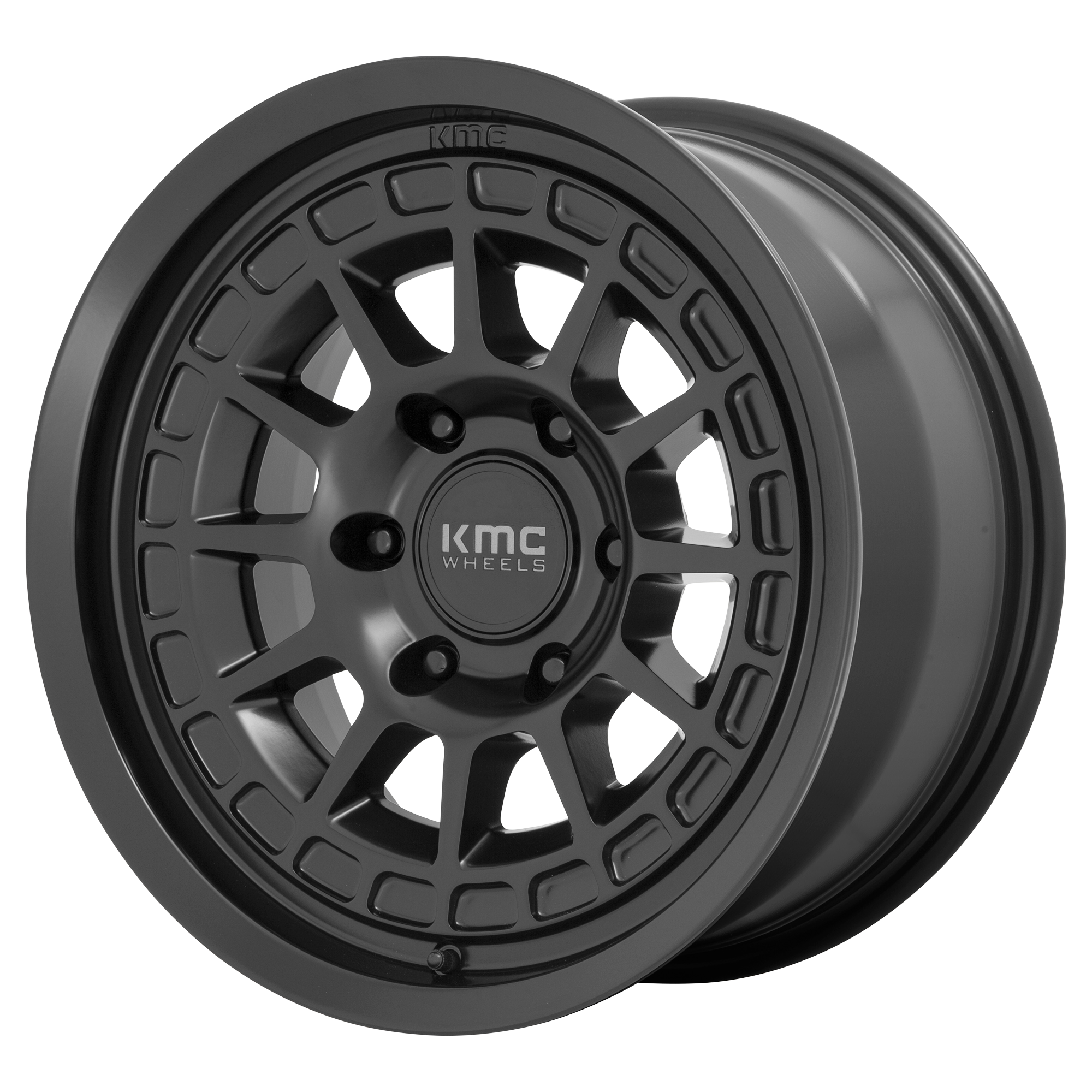 KMC 17"x8.5" Non-Chrome Satin Black Custom Wheel ARSWCWKM71978550700