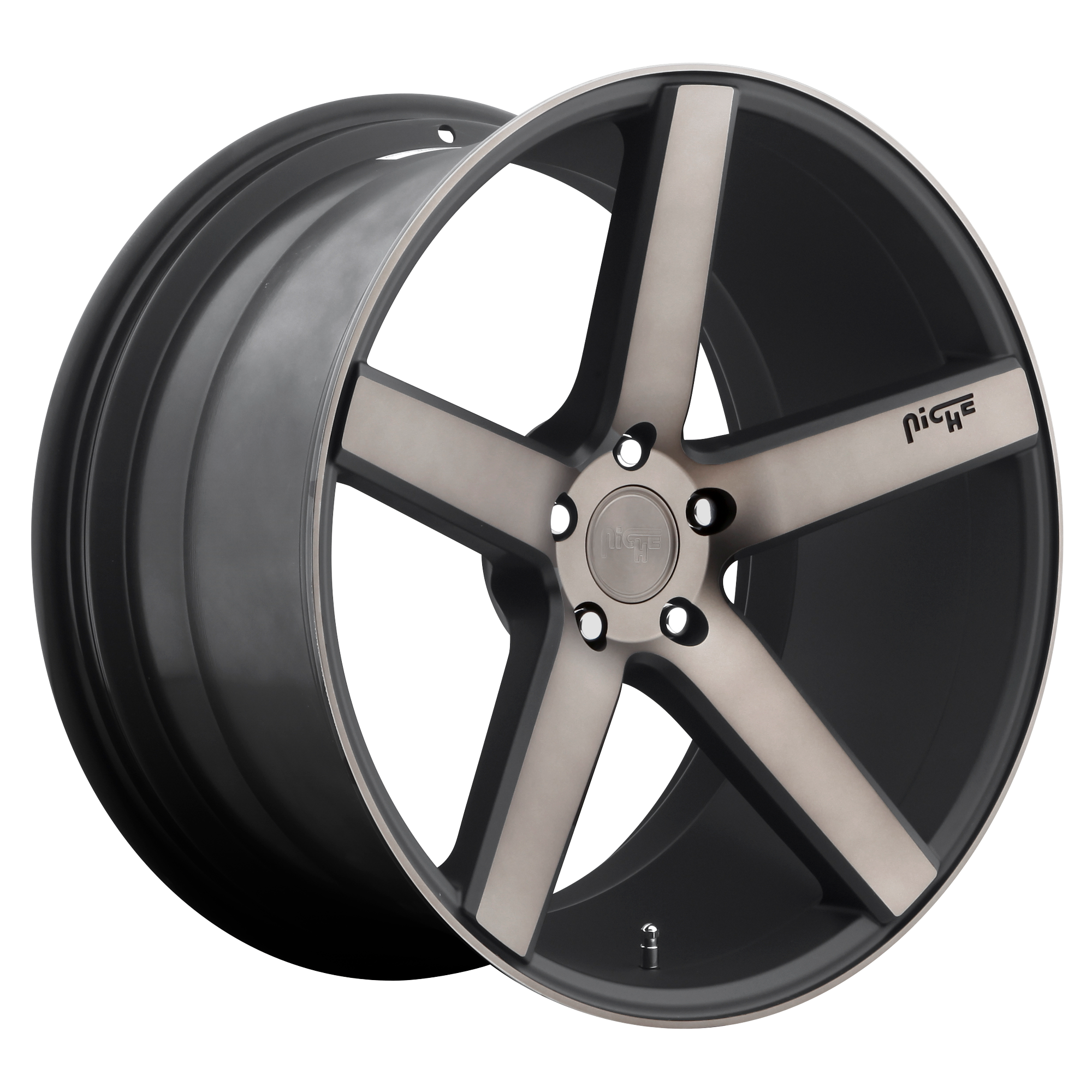 Niche 22"x9" Non-Chrome Matte Black Machined With Double Dark Tint Custom Wheel ARSWCWM13422906538