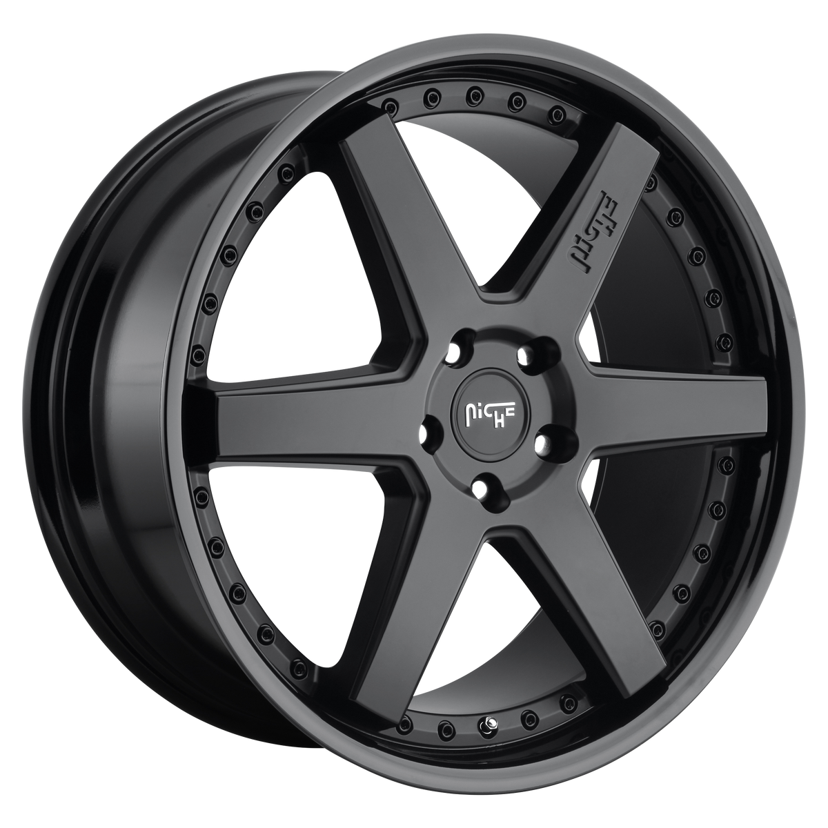 Niche 22"x10" Non-Chrome Gloss Black Matte Black Custom Wheel ARSWCWM19222008930