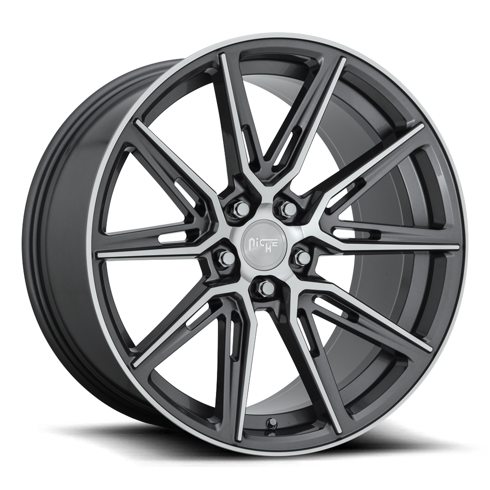 Niche 20"x9" Non-Chrome Gloss Anthracite Machined Custom Wheel ARSWCWM2202090F838