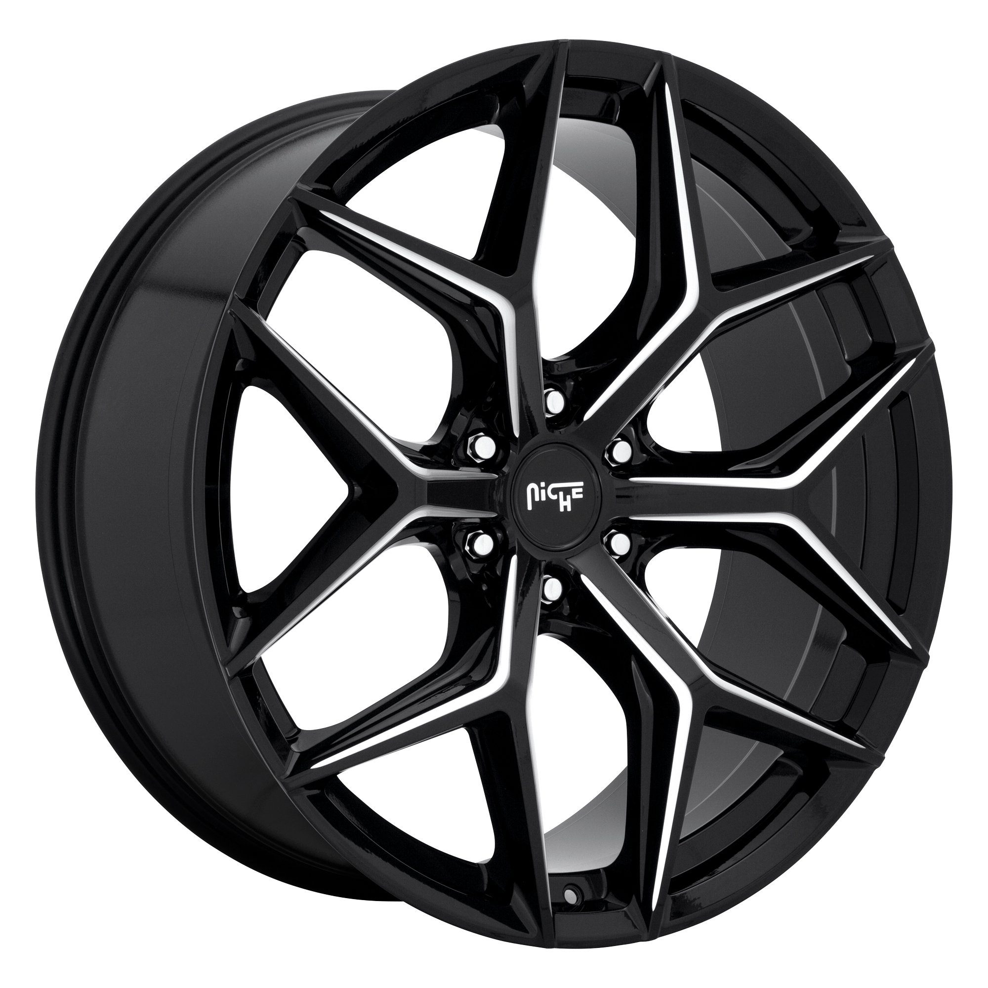 Niche 24"x10" Non-Chrome Gloss Black Milled Custom Wheel ARSWCWM23224008930