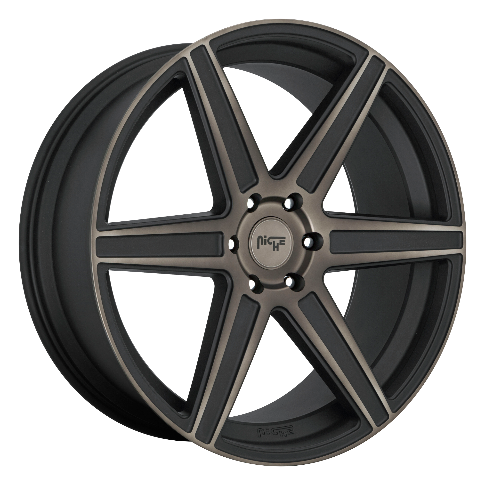 Niche 22"x9.5" Non-Chrome Matte Machined Double Dark Tint Custom Wheel ARSWCWM23622955630