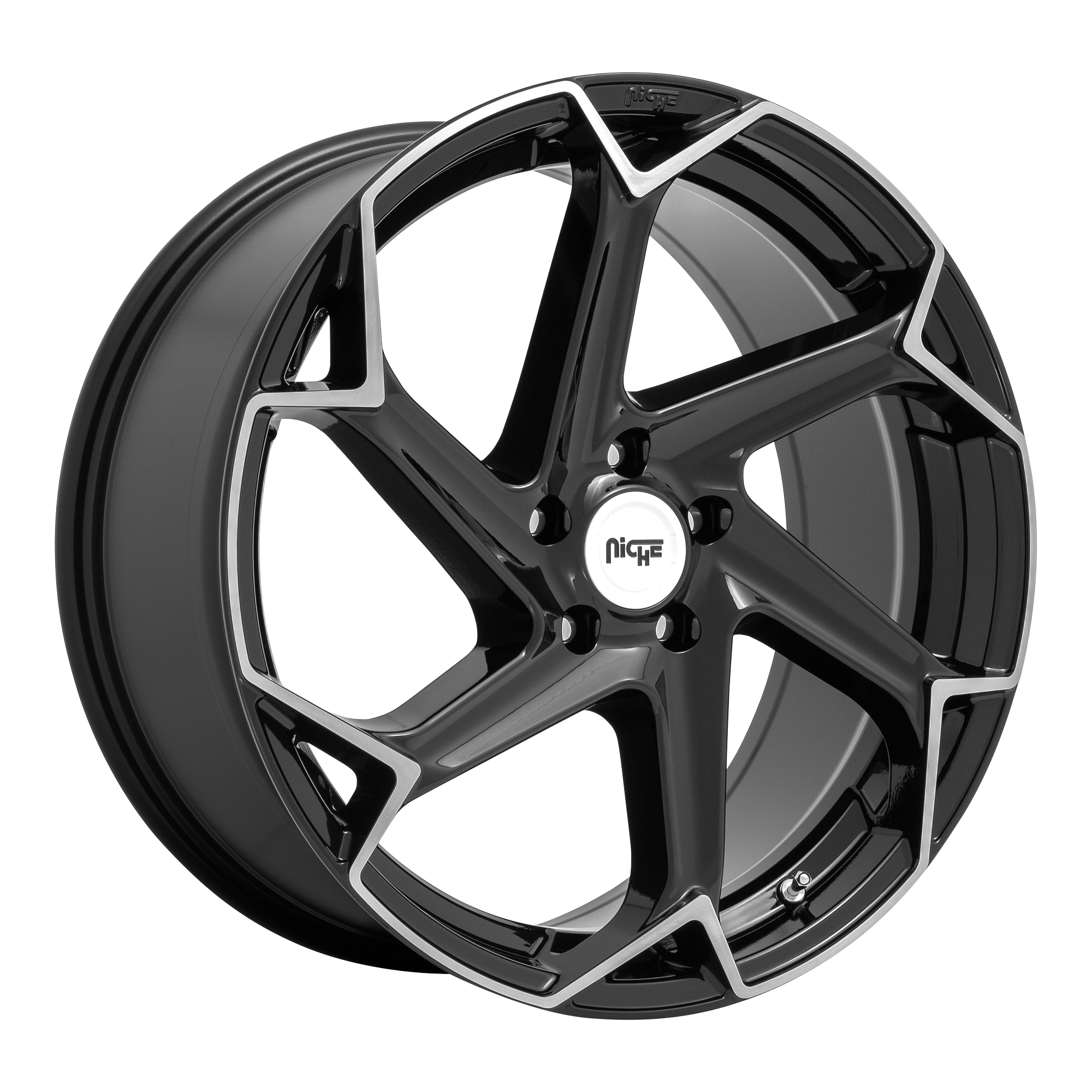 Niche 20"x10.5" Non-Chrome Gloss Black Brushed Custom Wheel ARSWCWM25520052135
