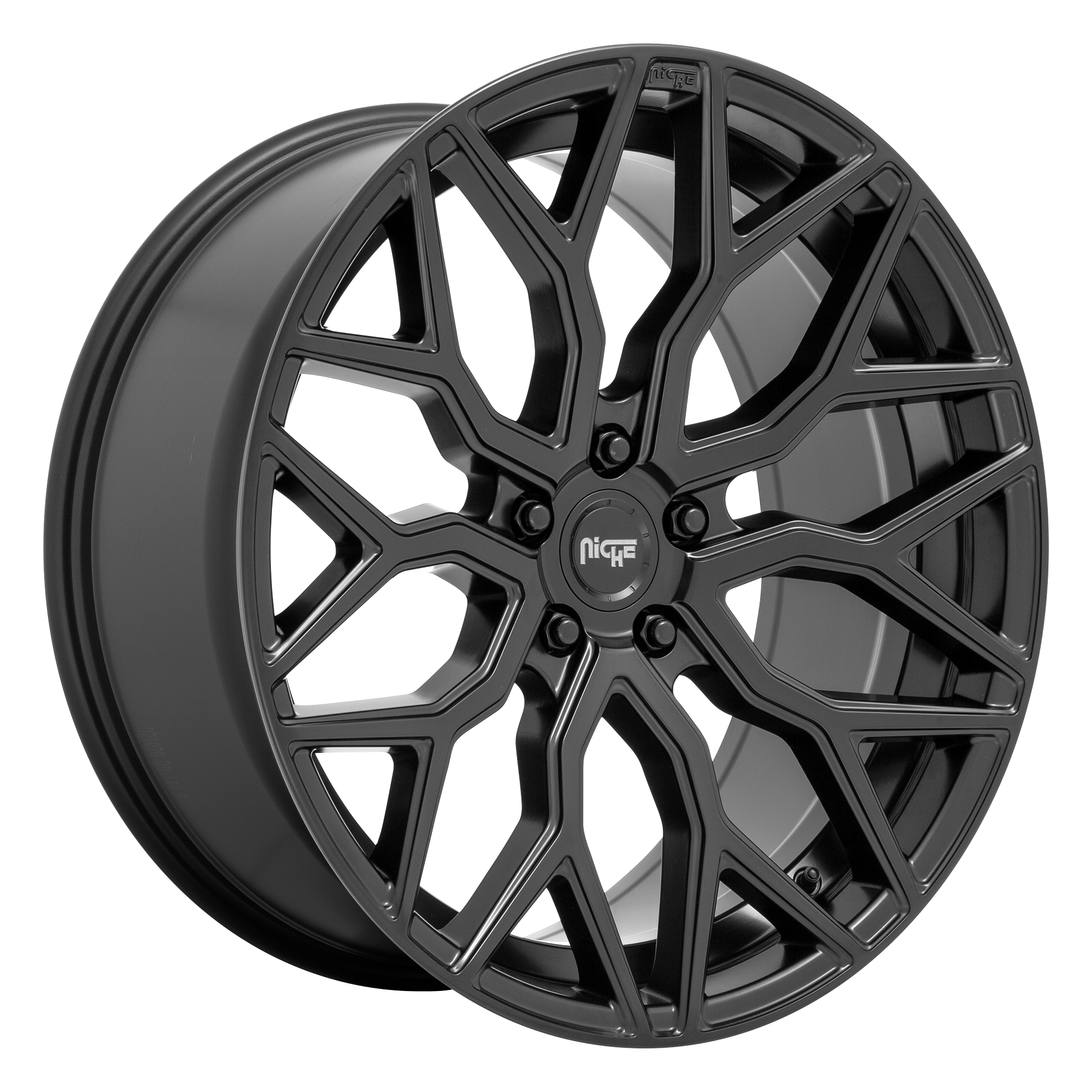 Niche 22"x10" Non-Chrome Matte Black Custom Wheel ARSWCWM2612200F820