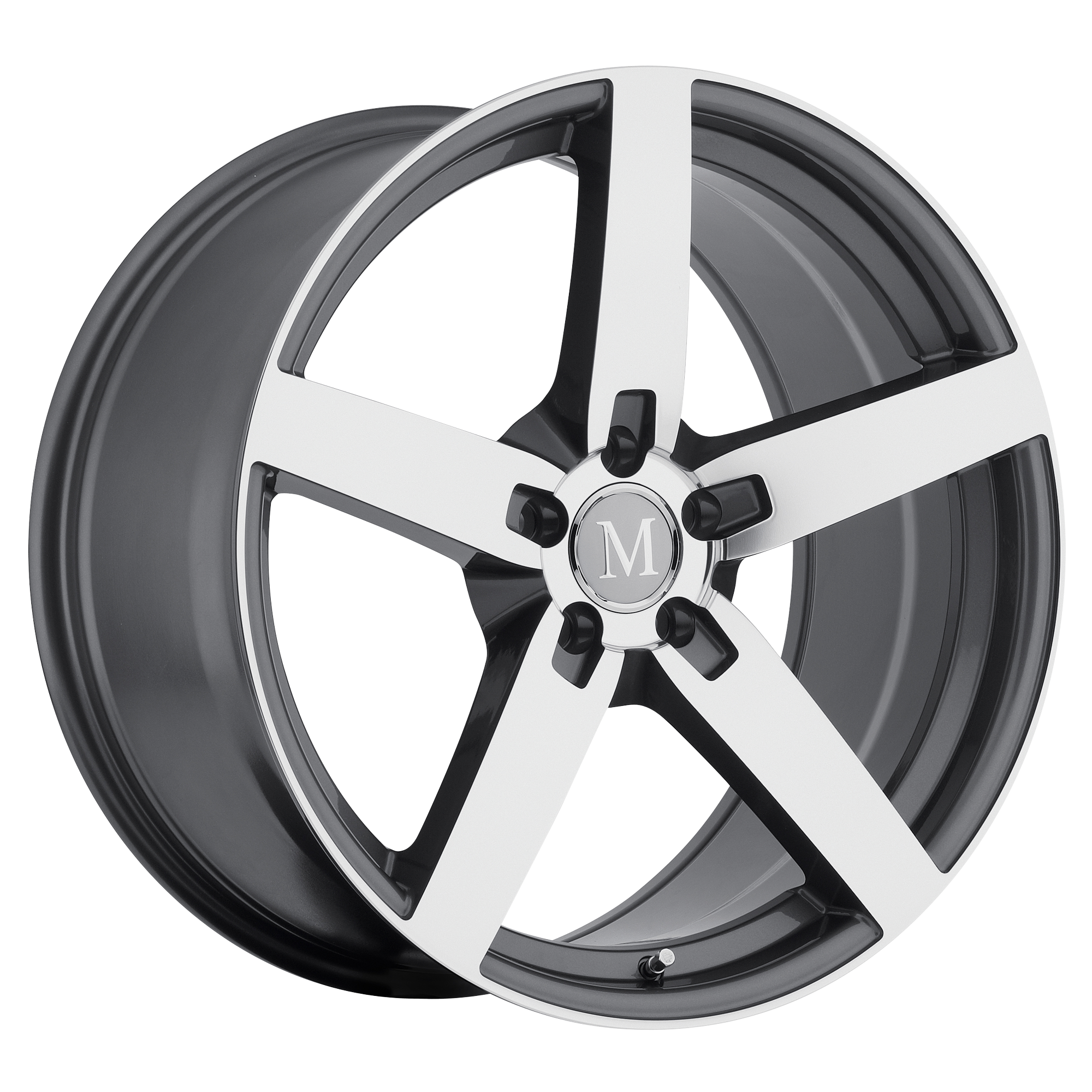 Mandrus 20"x10" Non-Chrome Gunmetal with Mirror Cut Face Custom Wheel ARSWCW2010MAA455112G66